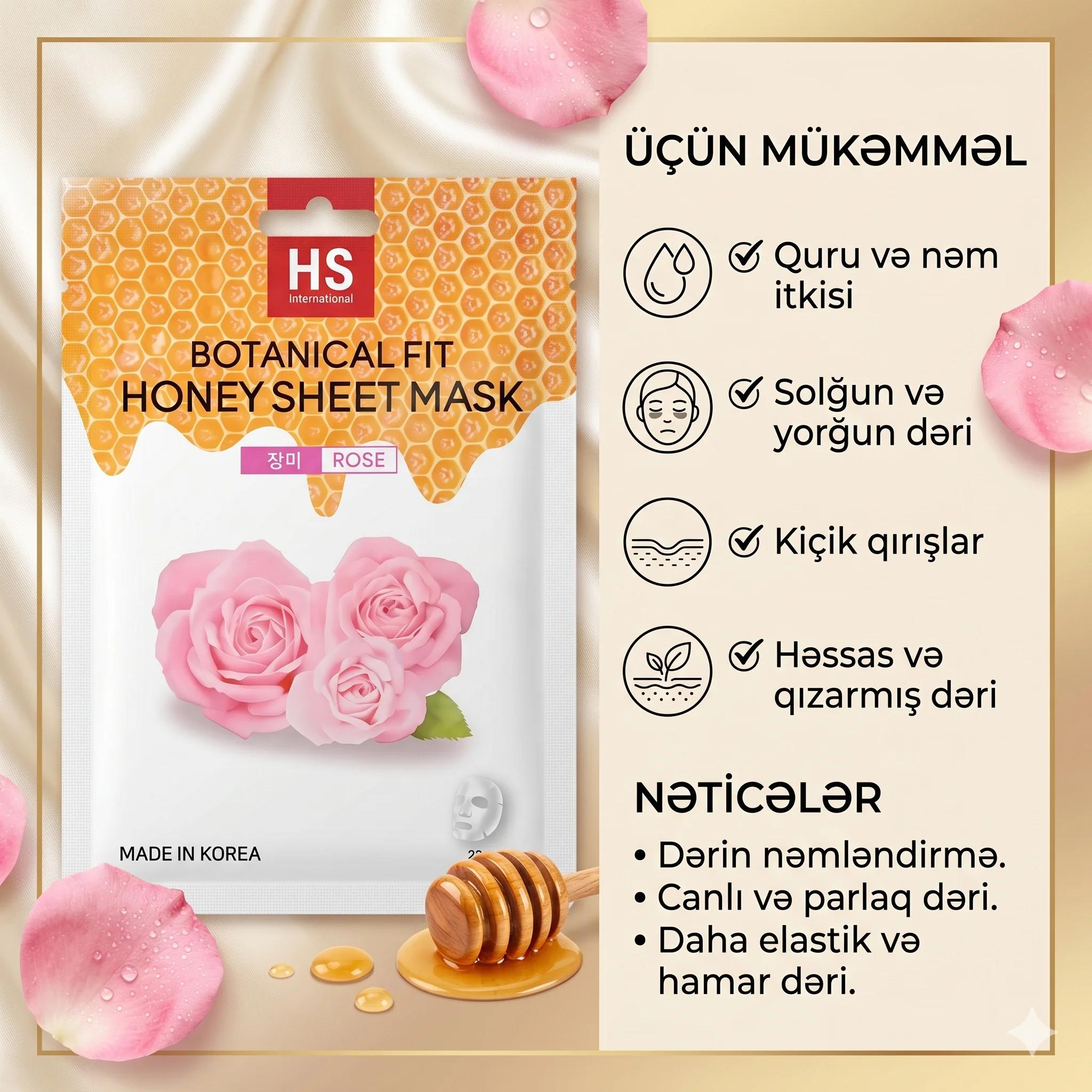 Parça maska HS International Botanical Fit Rose 23 q - миниатюра 4