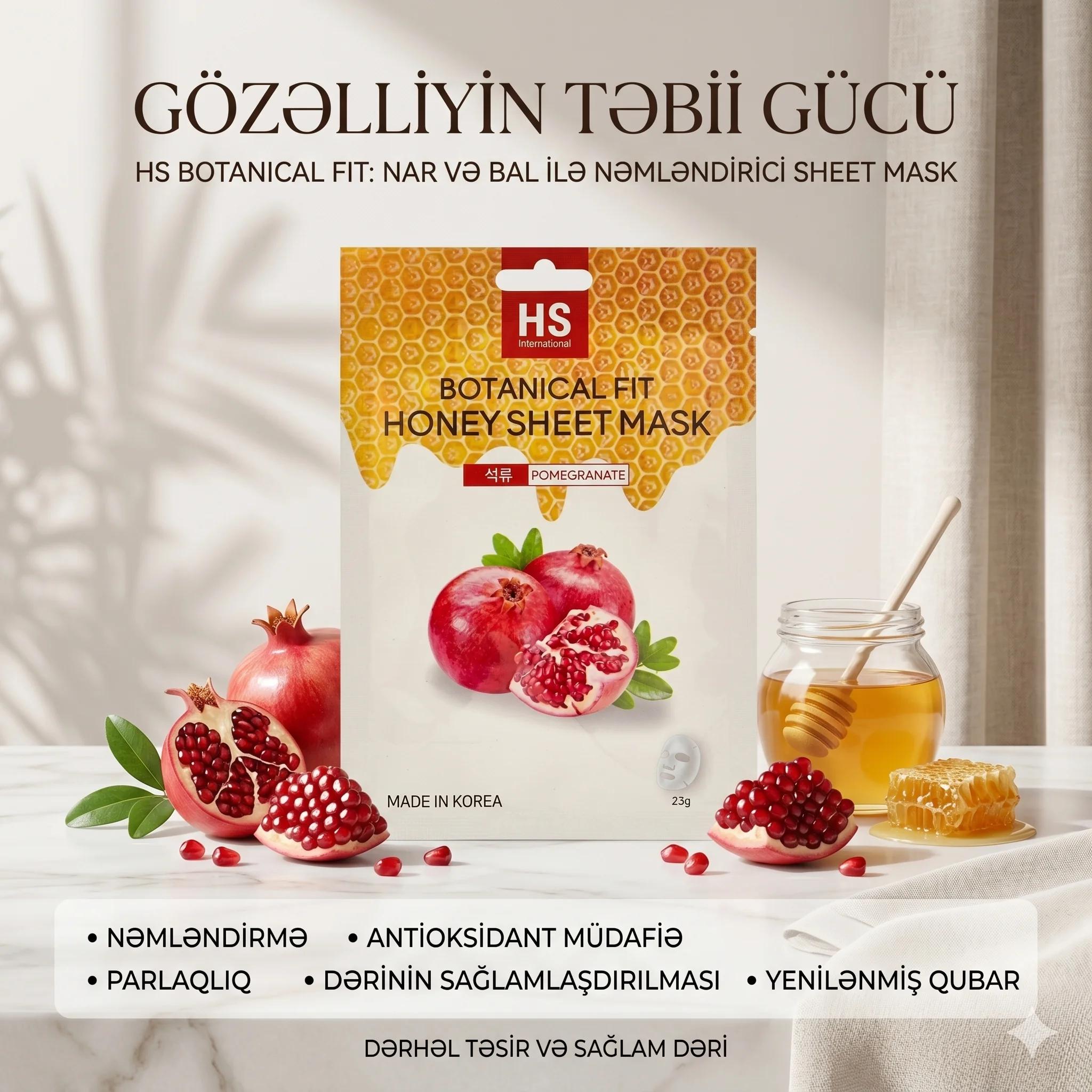 Parça maska HS International Botanical Fit Bal və Nar ilə 23 q - миниатюра 2