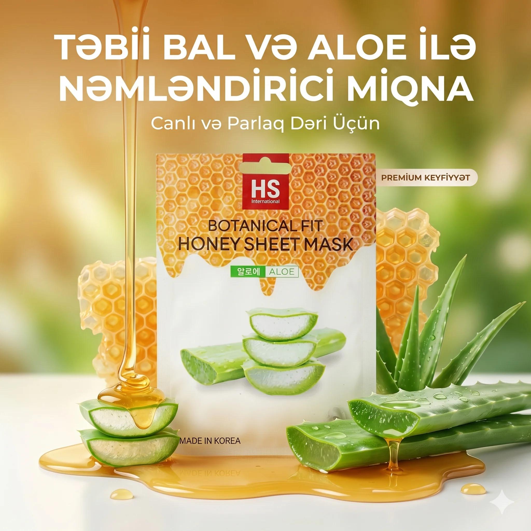 Parça maska HS International Botanical Fit Bal və Aloe ilə 23 q - миниатюра 2