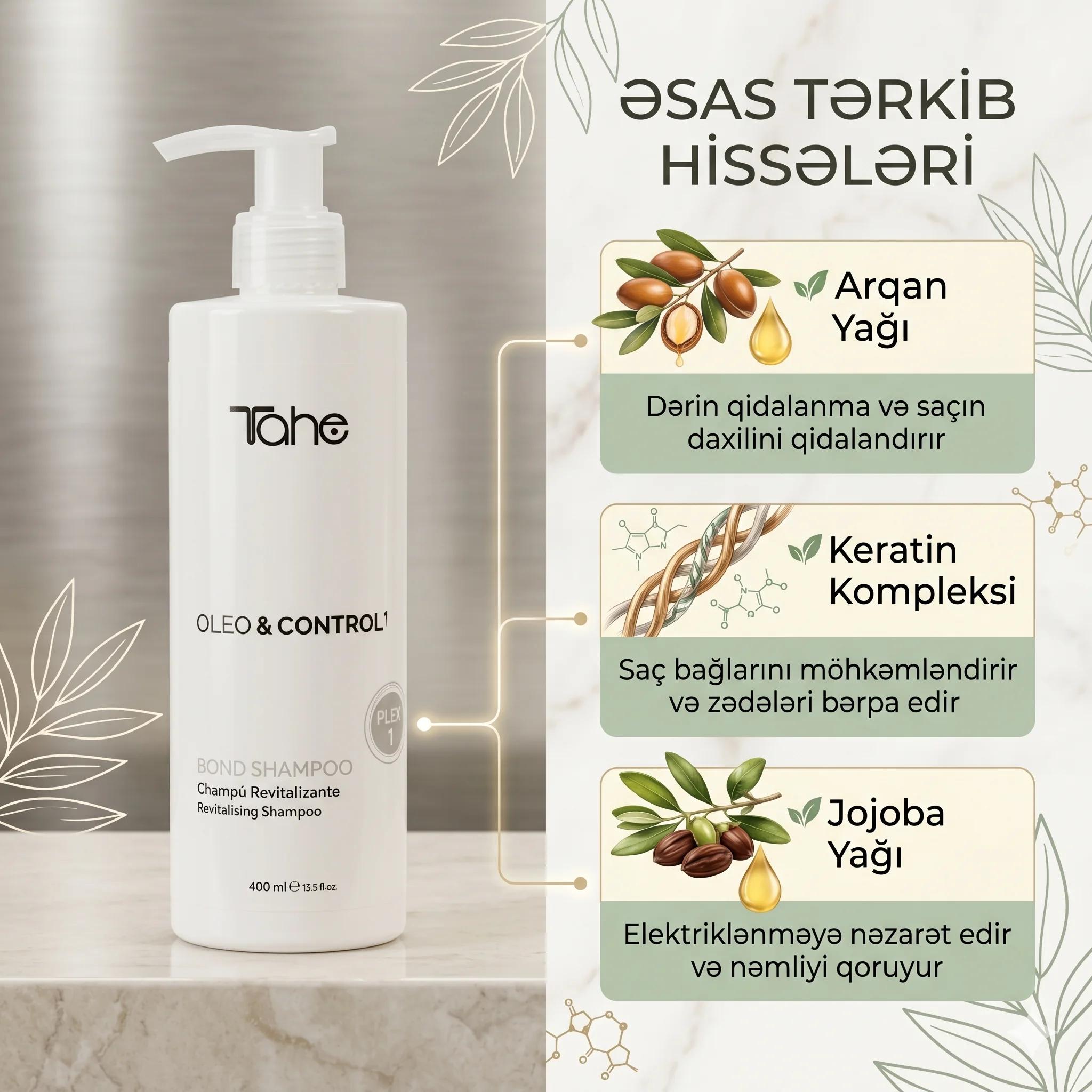Oleo & Control Bond Shampoo 400ml - миниатюра 3