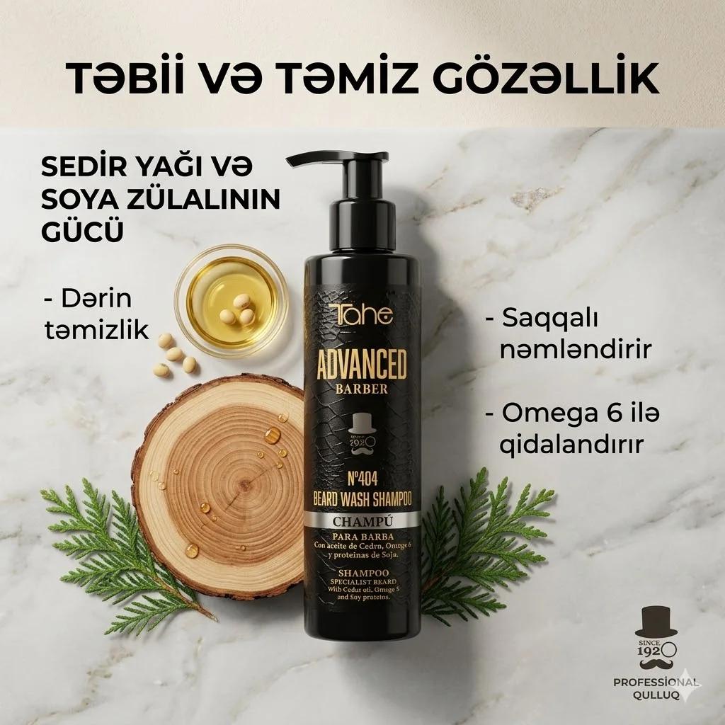 Tahe Advanced Barber Beard Wash Shampoo №404 200ml - миниатюра 2