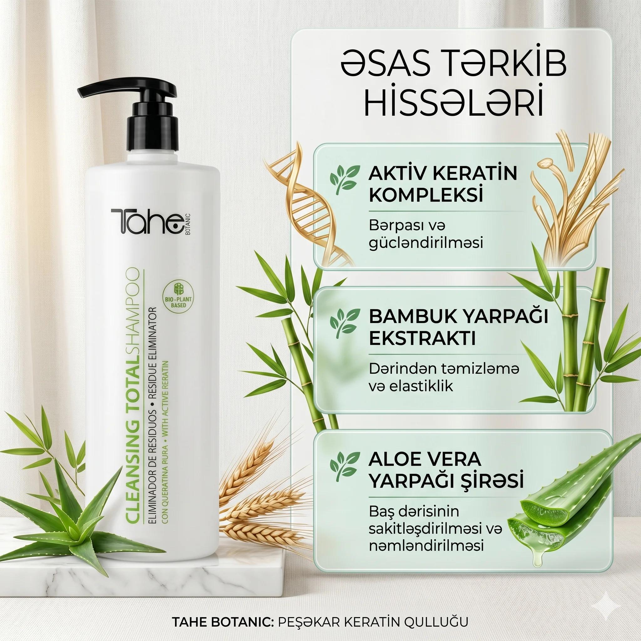 Tahe Cleansing Total Shampoo 1000 ml - миниатюра 7