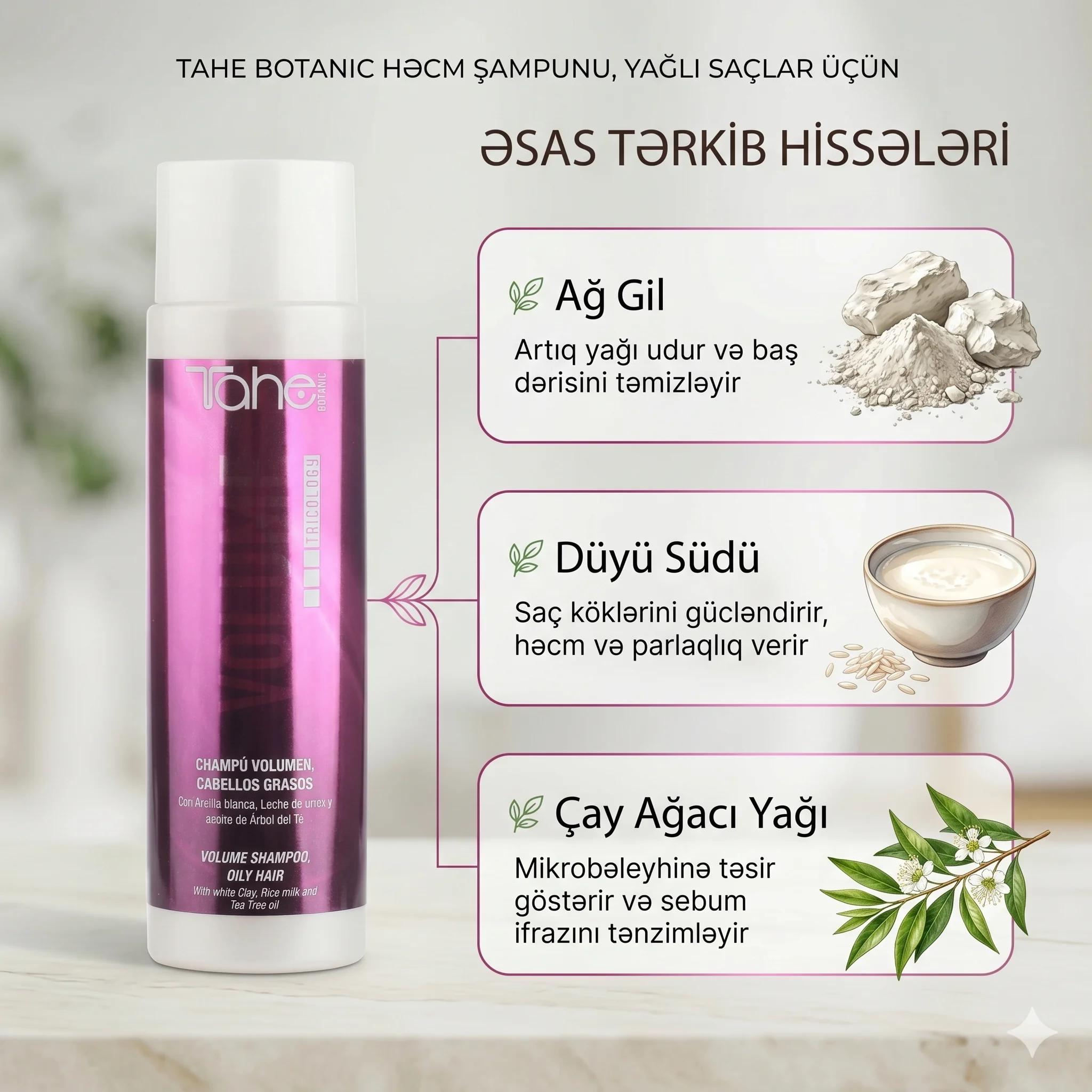 Tahe Volume Shampoo Only Hair 1000ml - миниатюра 3