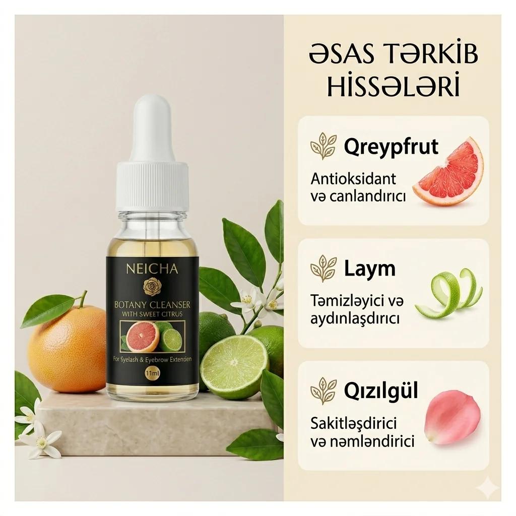 Обезжириватель для ресниц NEICHA Botany (сладкий цитрус) 11 мл - миниатюра 3