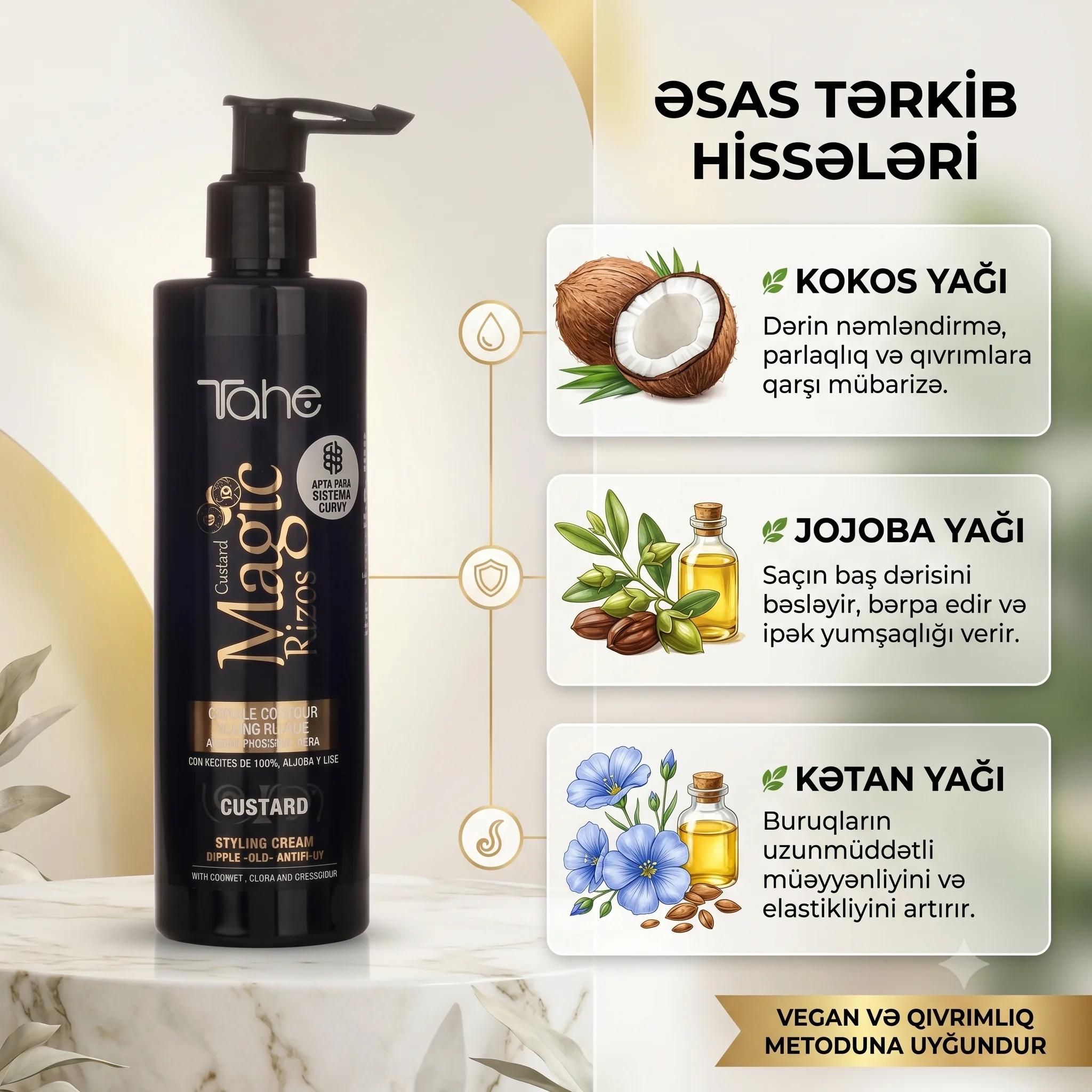 Magic Rizos Crema Capilar CUSTARD 300ml - миниатюра 3