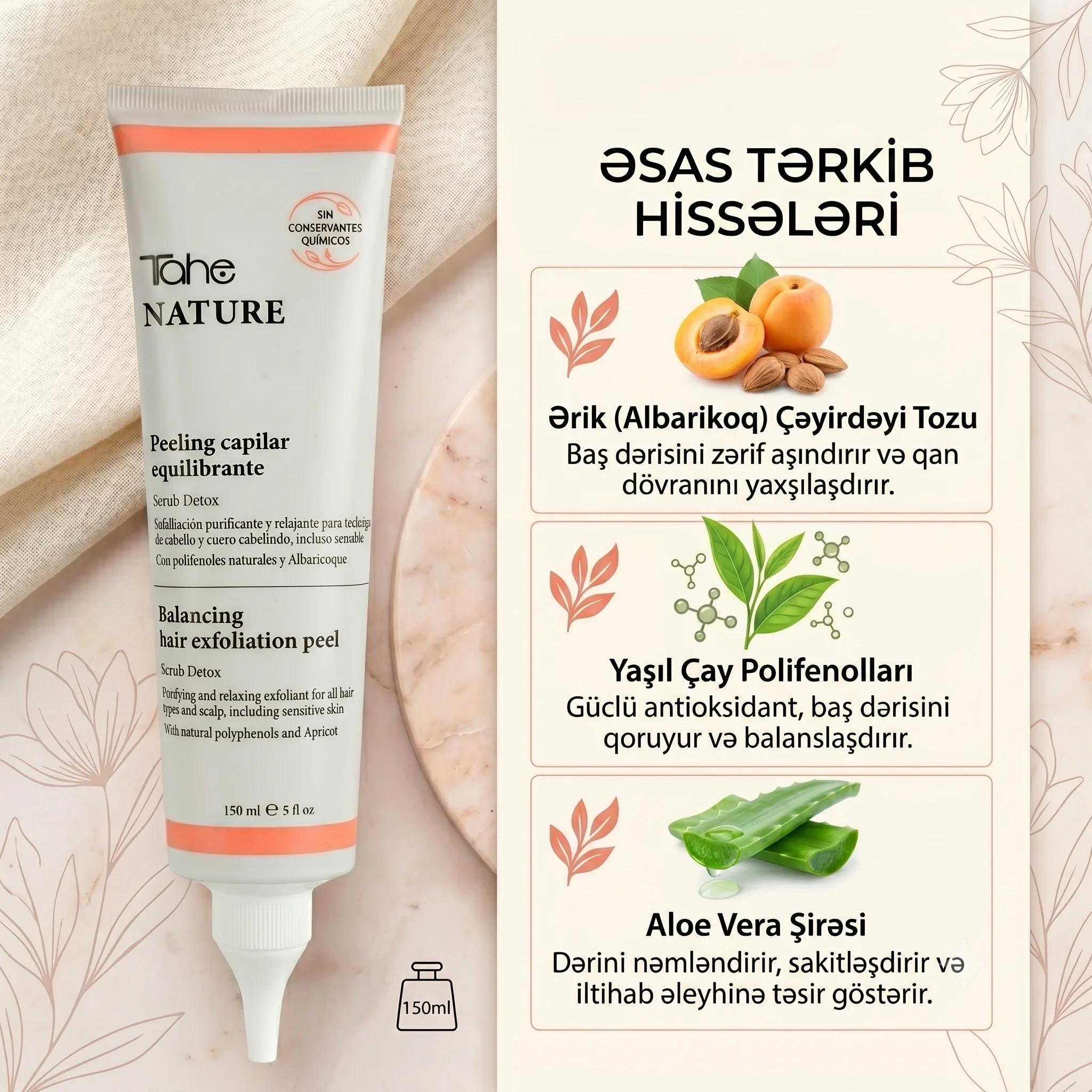 Tahe Nature-Polifenoles-Peeling For Scalp 150 ml - миниатюра 3