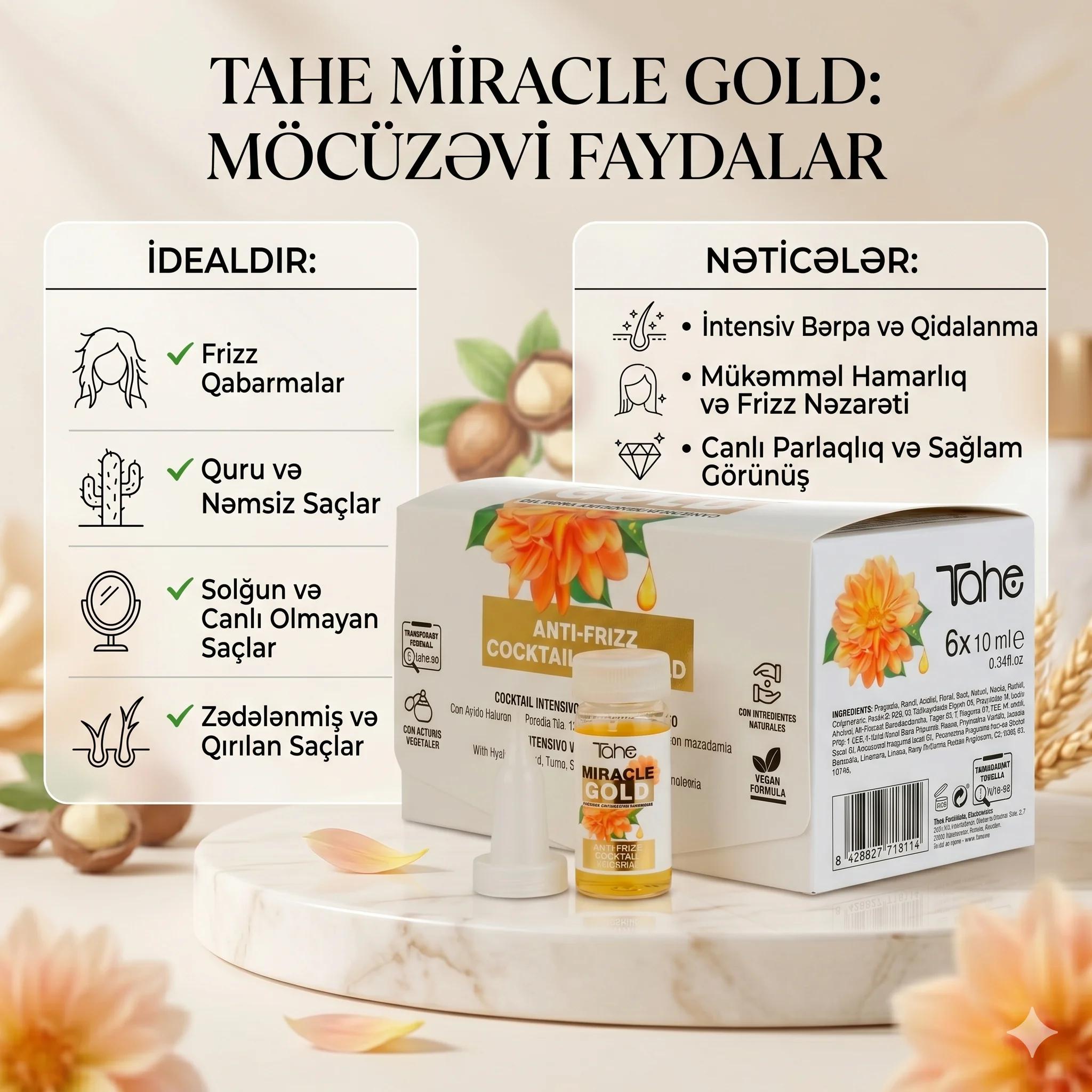 MIRACLE GOLD ANTI FRIZZ-COCKTAIL INTENSIVO 6X10ML - миниатюра 4