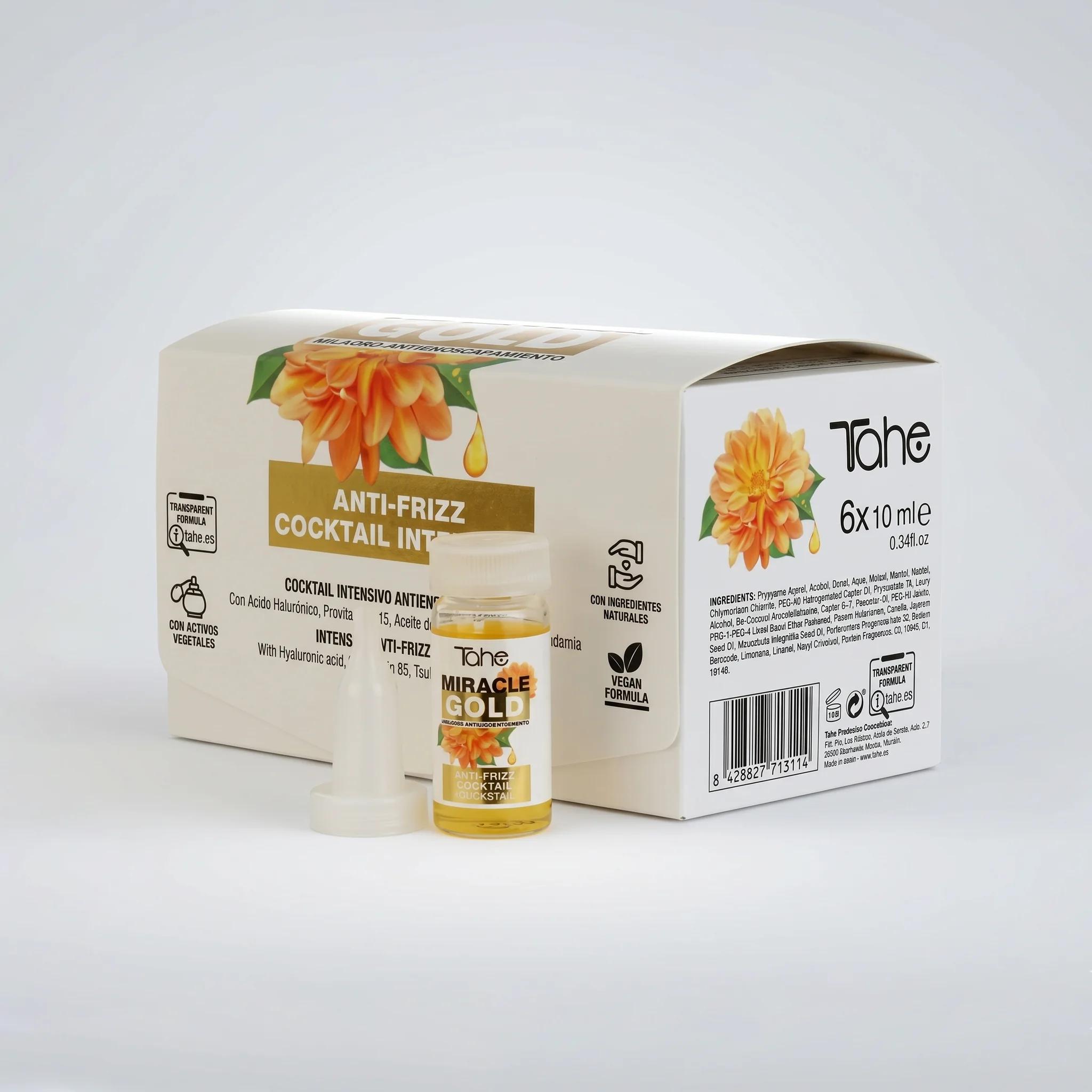 MIRACLE GOLD ANTI FRIZZ-COCKTAIL INTENSIVO 6X10ML - изображение 1