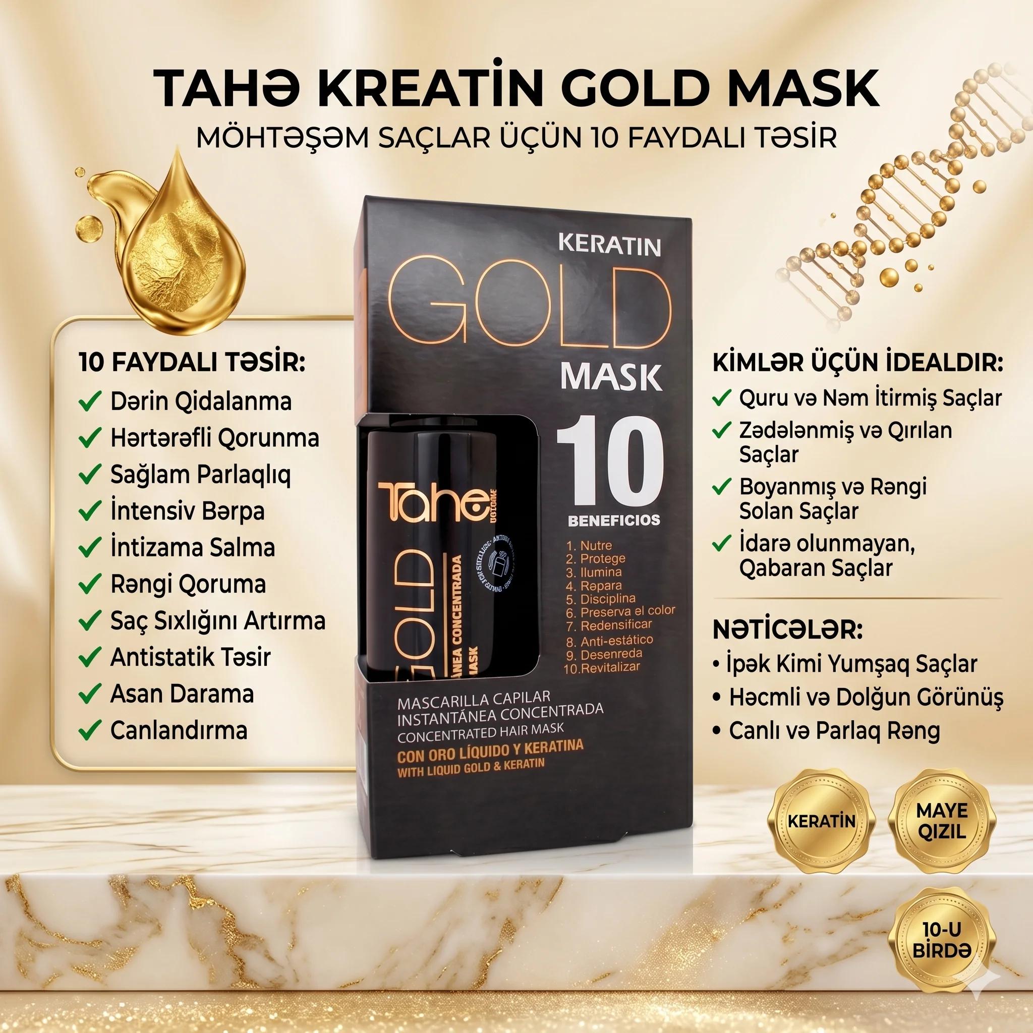 Tahe Gold Mask -Spray 125 ml - миниатюра 4