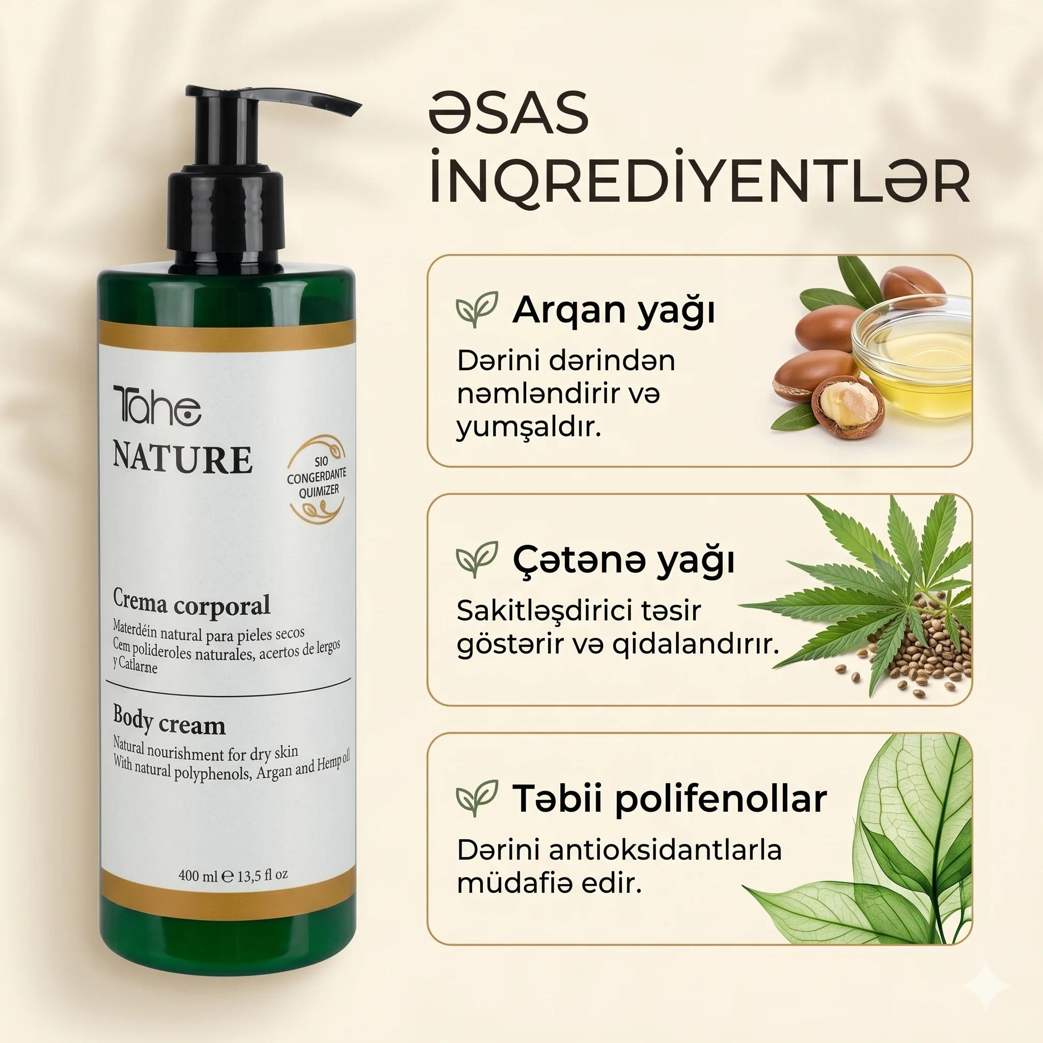 Tahe Nature Body Cream 400ml - миниатюра 3