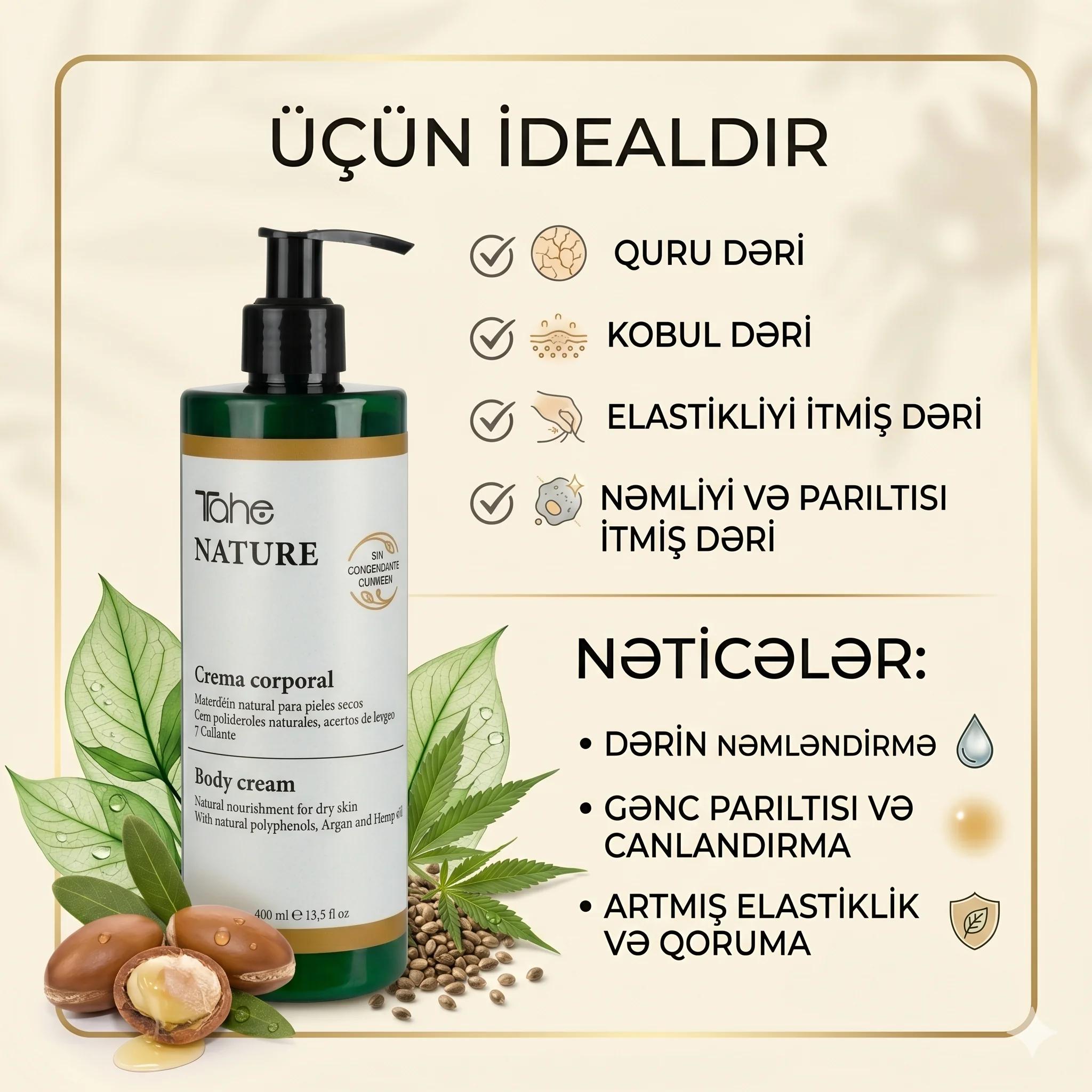 Tahe Nature Body Cream 400ml - миниатюра 4