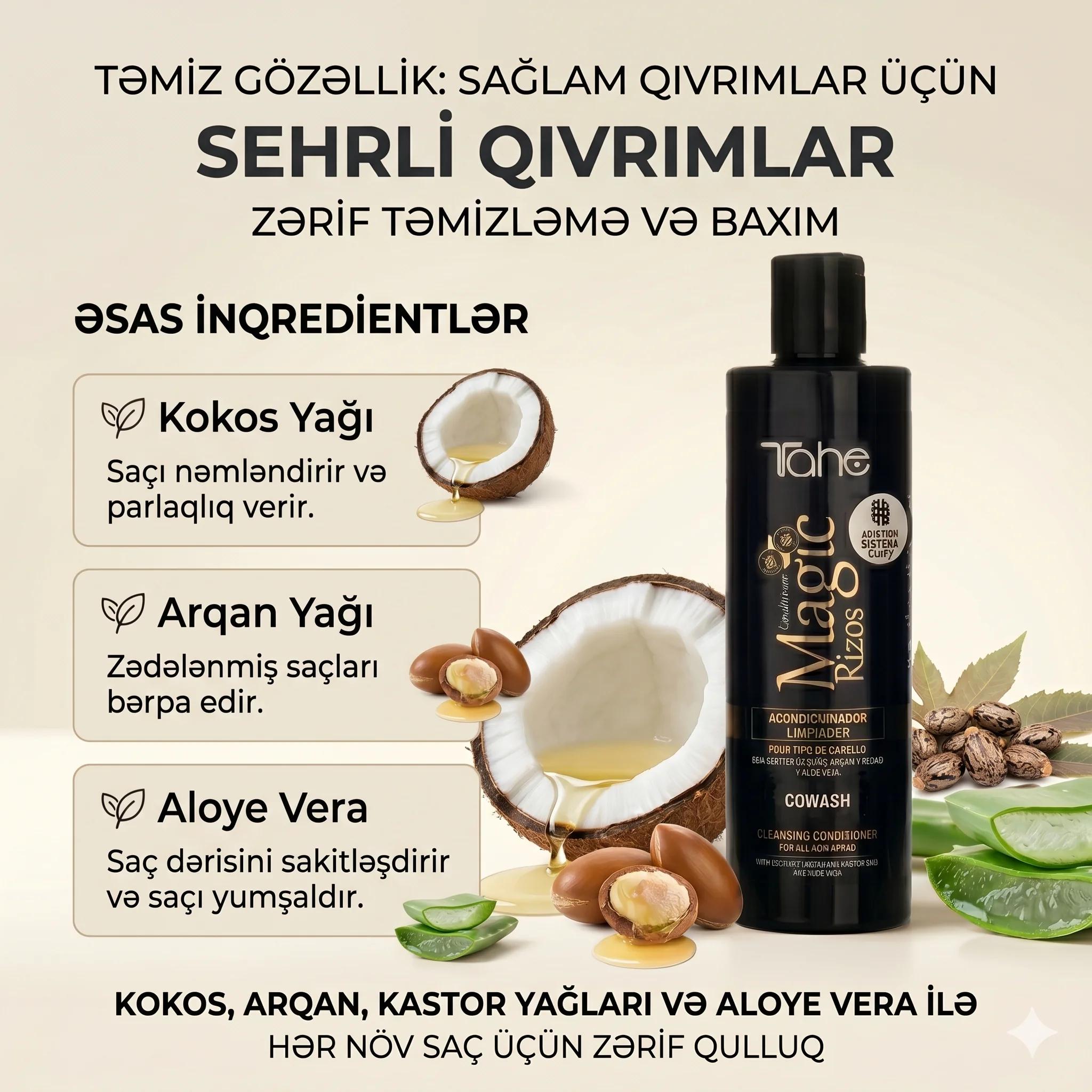 MAGIC RIZOS-CURLY-CHAMPU NUT. (ACONDICIONADOR COWASH) 300 ML. - миниатюра 3