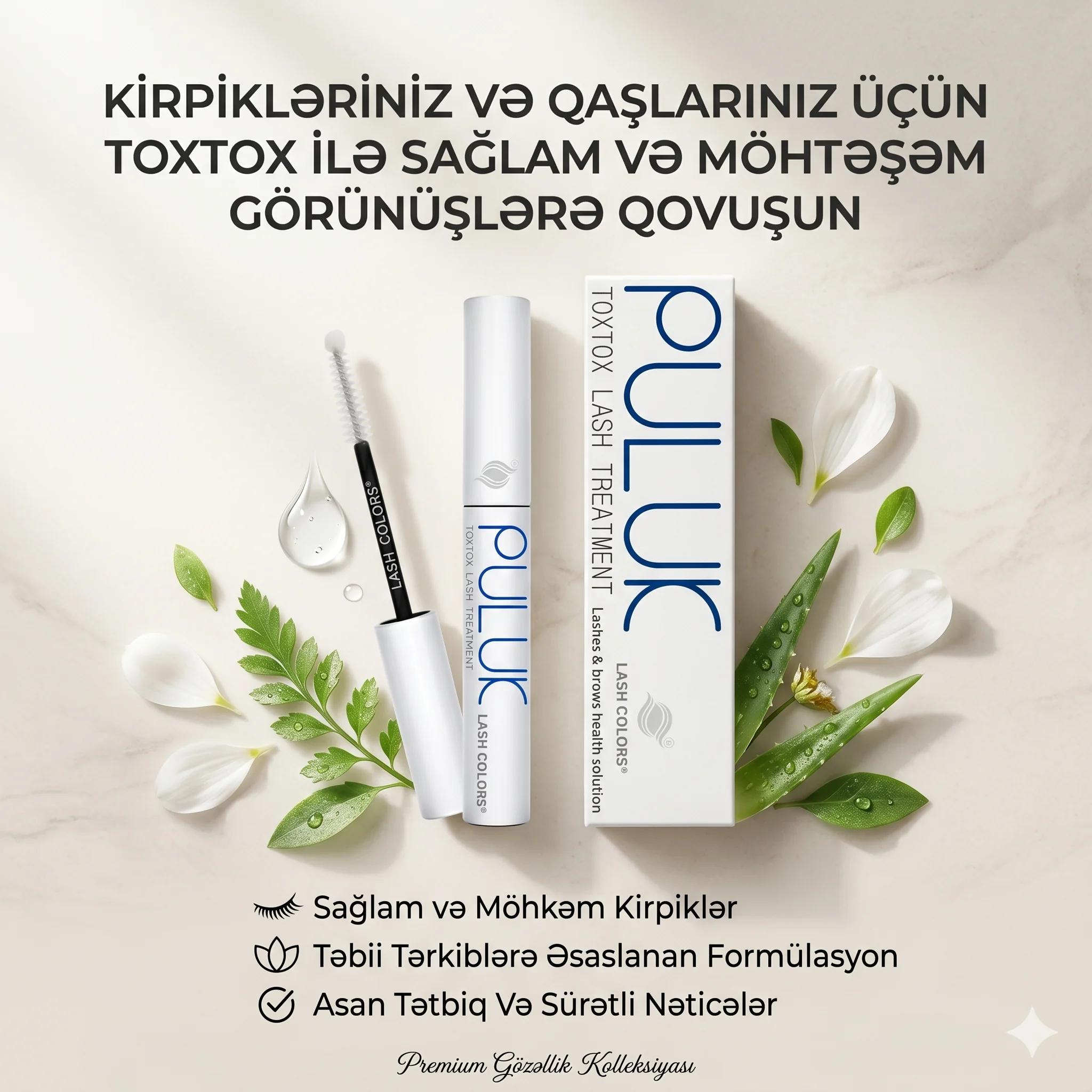 Сыворотка для ресниц и бровей восстанавливающая Puluk Toxtox Lash Treatment 10 г - миниатюра 2