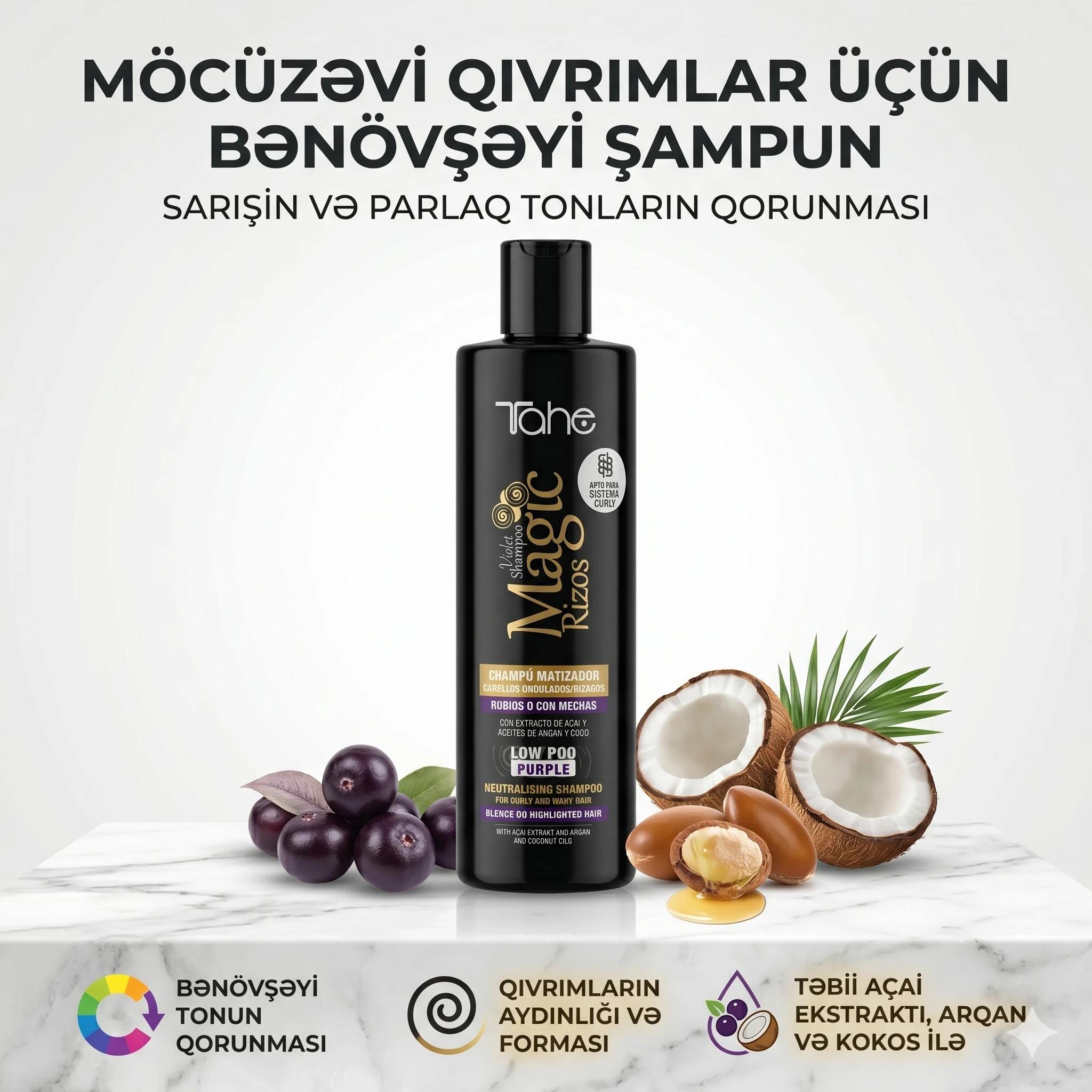MAGIC RIZOS-CURLY-VIOLET SHAMPOO LOW POO PURPLE 300 ML - миниатюра 2