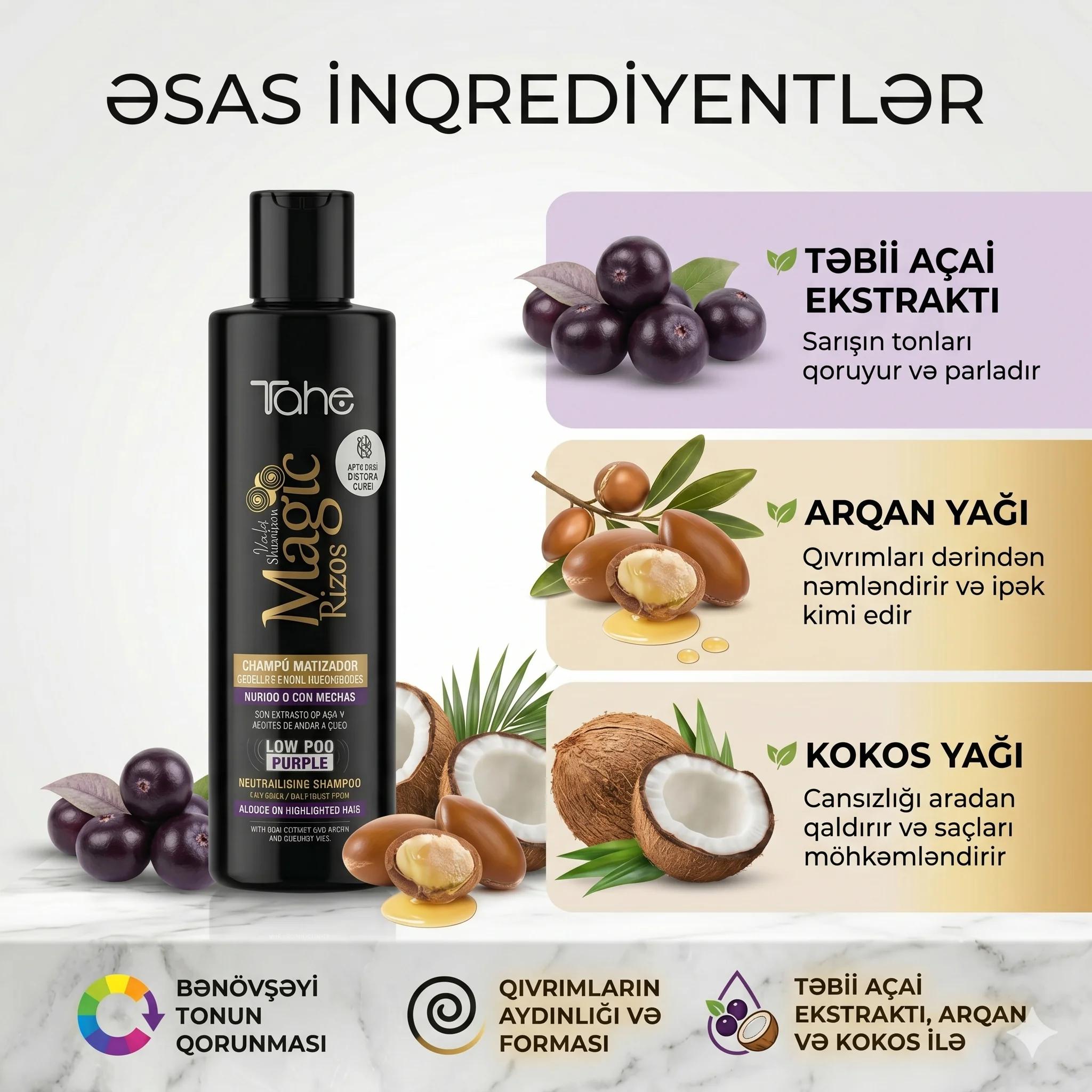 MAGIC RIZOS-CURLY-VIOLET SHAMPOO LOW POO PURPLE 300 ML - миниатюра 3