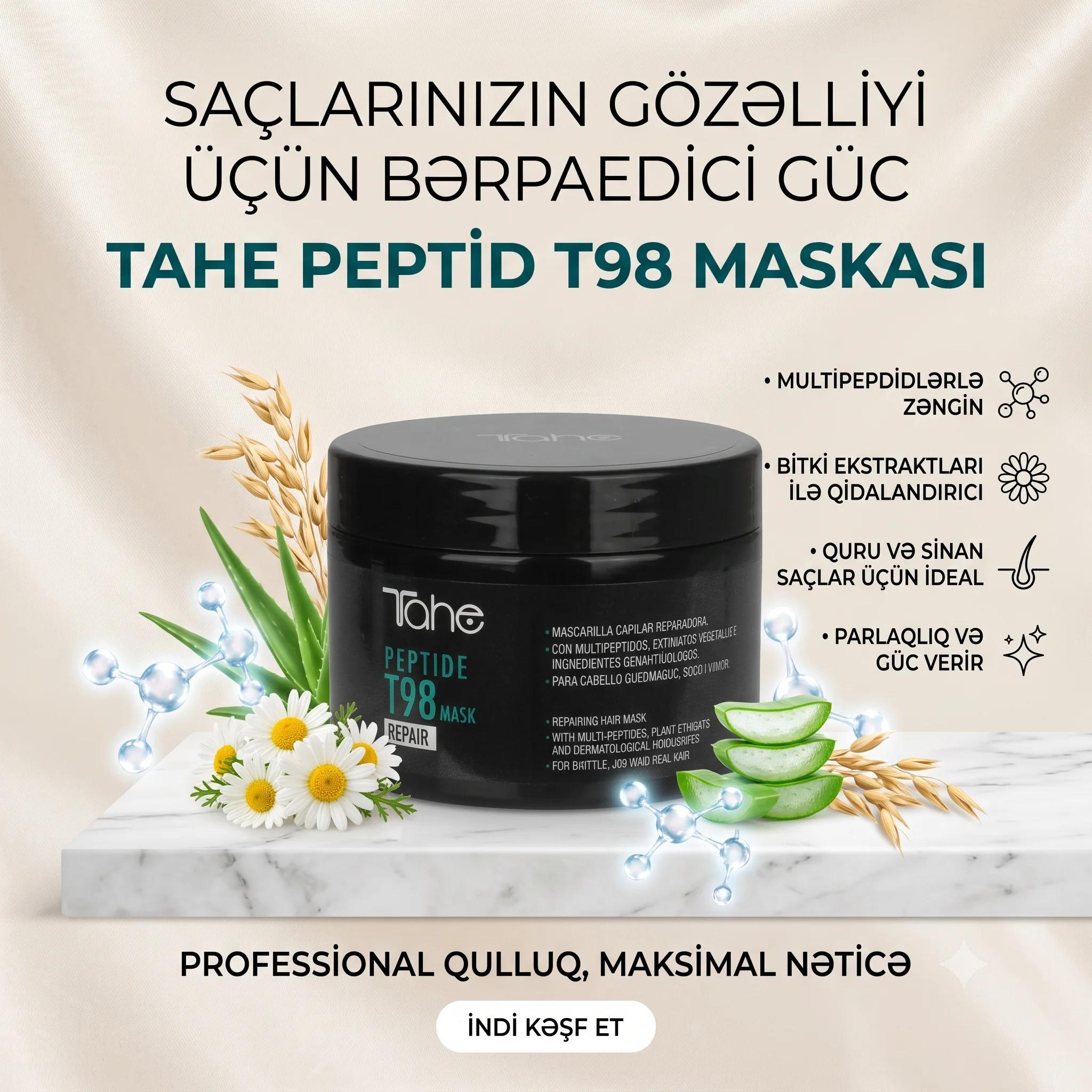 Tahe T98 Peptide Repair Mask 300ml - миниатюра 2