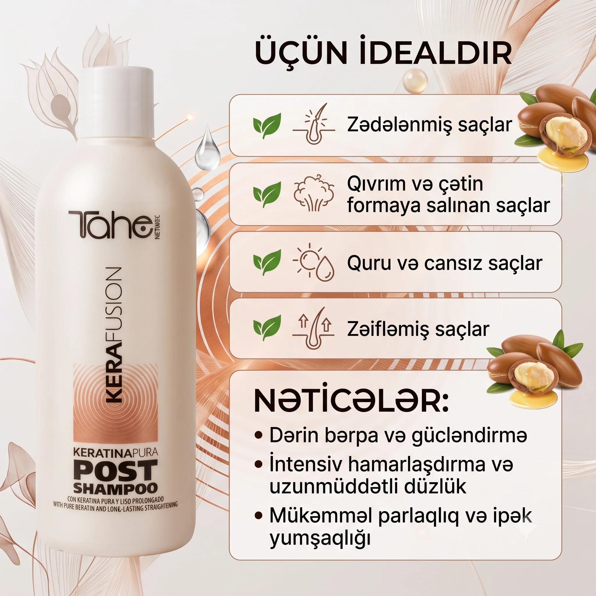 Tahe KeraFusion POST Shampoo 500ml - миниатюра 4