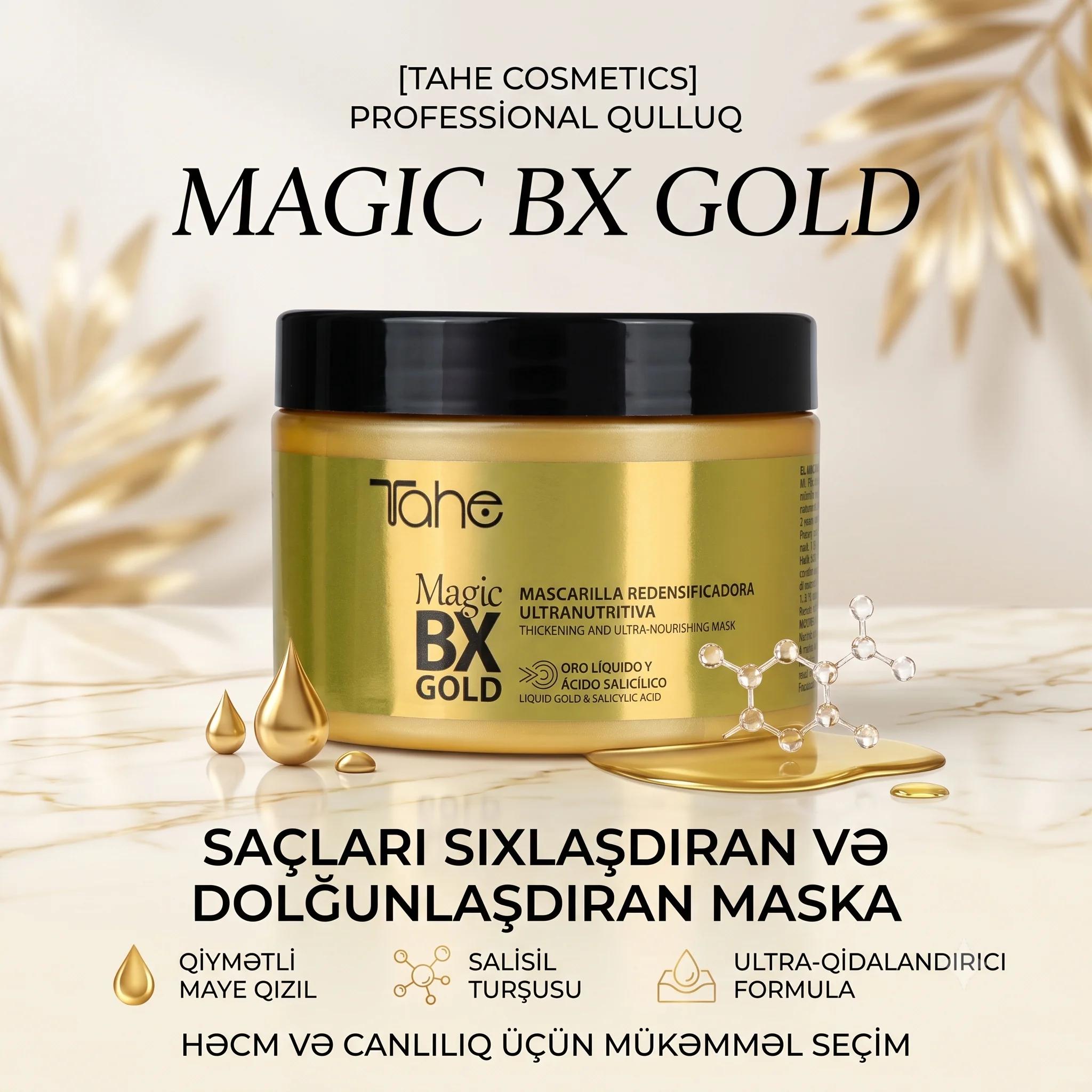 Tahe Magic BX Gold Mask 300ml - миниатюра 2