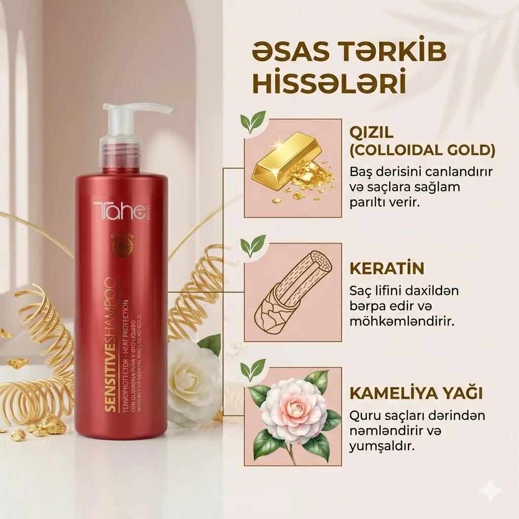 Tahe Sensitive Shampoo 400ml - миниатюра 3