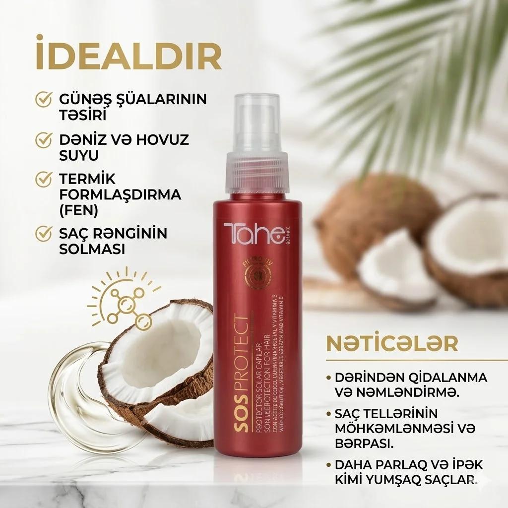 Tahe SOS PROTECT - МАСЛО ДЛЯ ВОЛОС 100ml - миниатюра 4