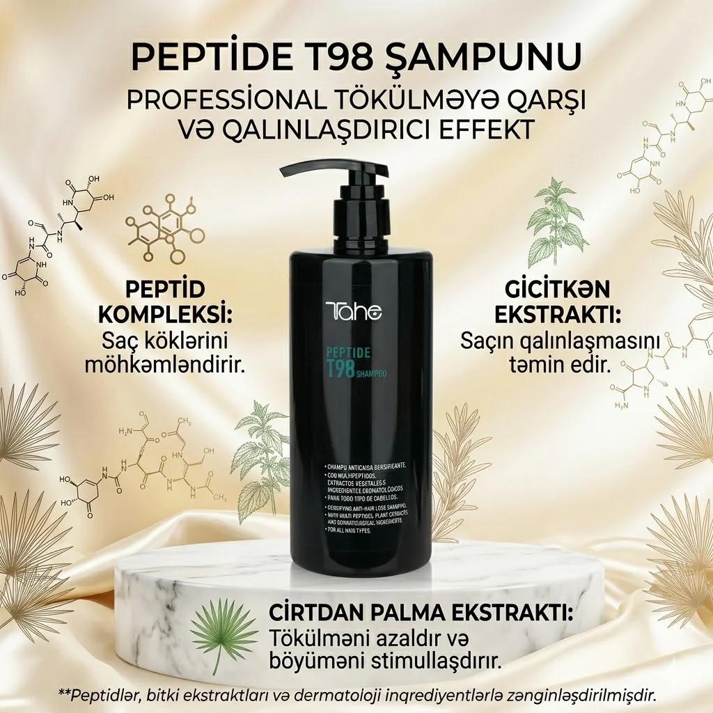 Tahe Peptide T98 Shampoo 750ml - миниатюра 2