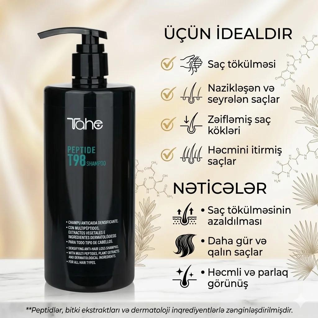 Tahe Peptide T98 Shampoo 750ml - миниатюра 4