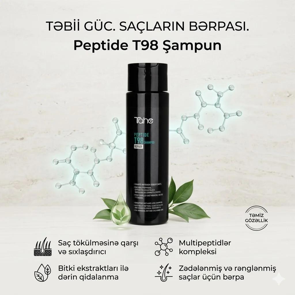 Tahe Peptide T98 Shampoo 300ml - миниатюра 2