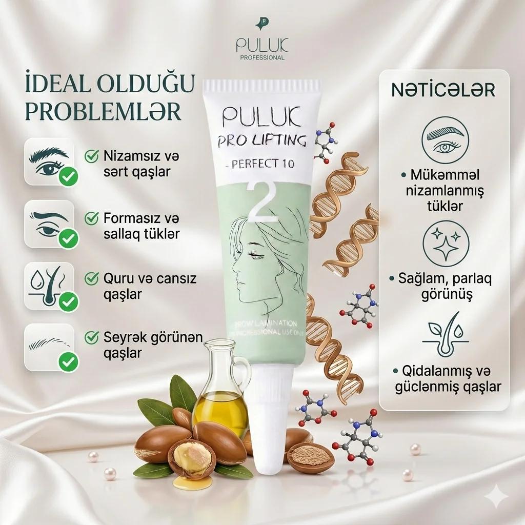 Состав №1 для долговременной укладки бровей PULUK Pro Lifting 7 г - миниатюра 4