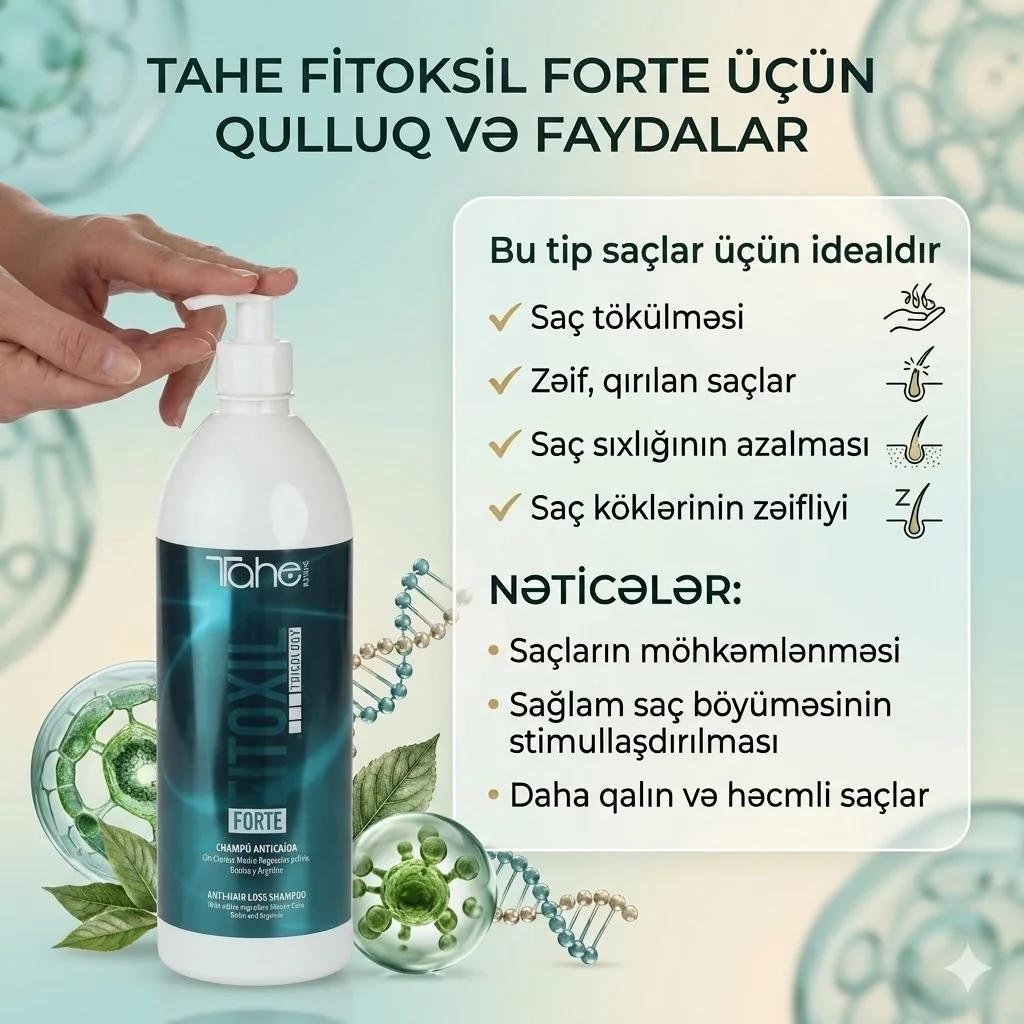 Tahe Fitoxil Tricology Forte Shampoo 1000ml - миниатюра 4