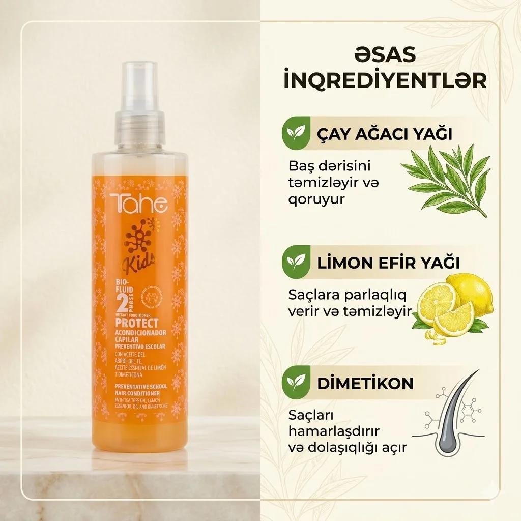 KIDS BIO-FLUID-INSTANT 2 PHASE CONDITIONER FOR BLOND HAIR  300ML - миниатюра 3