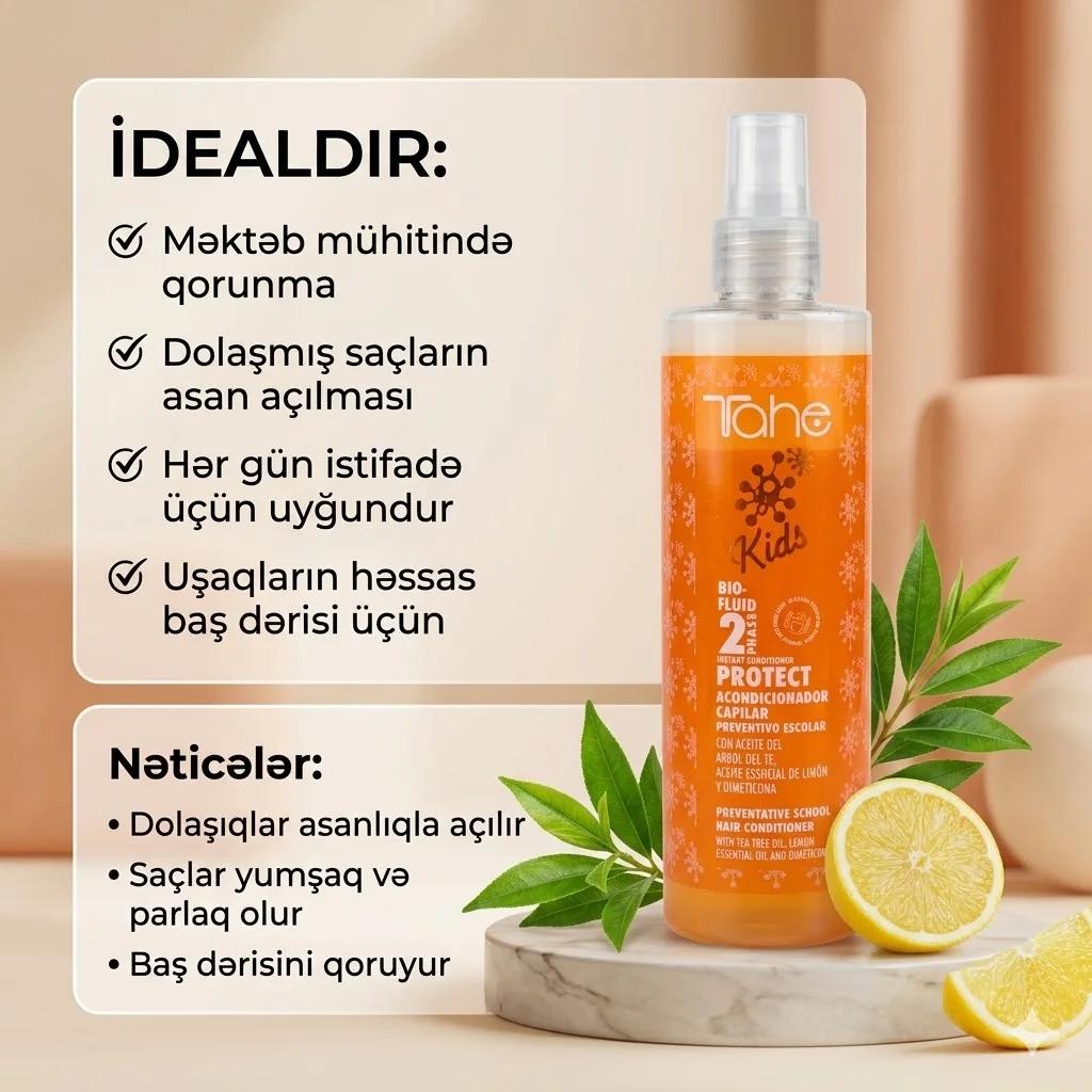 KIDS BIO-FLUID-INSTANT 2 PHASE CONDITIONER FOR BLOND HAIR  300ML - миниатюра 4