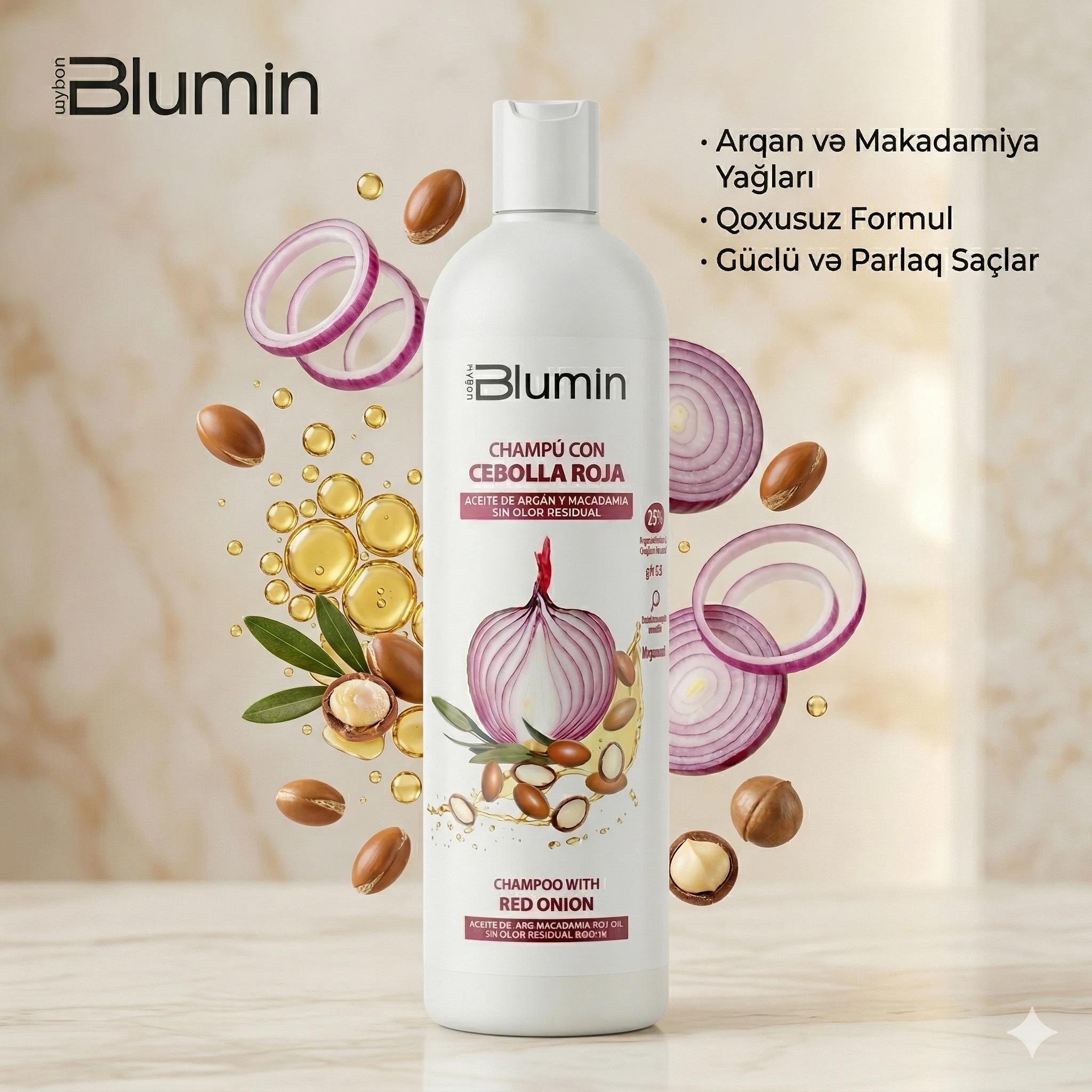 BLUMIN Shampoo with red onion 1000ml - миниатюра 2