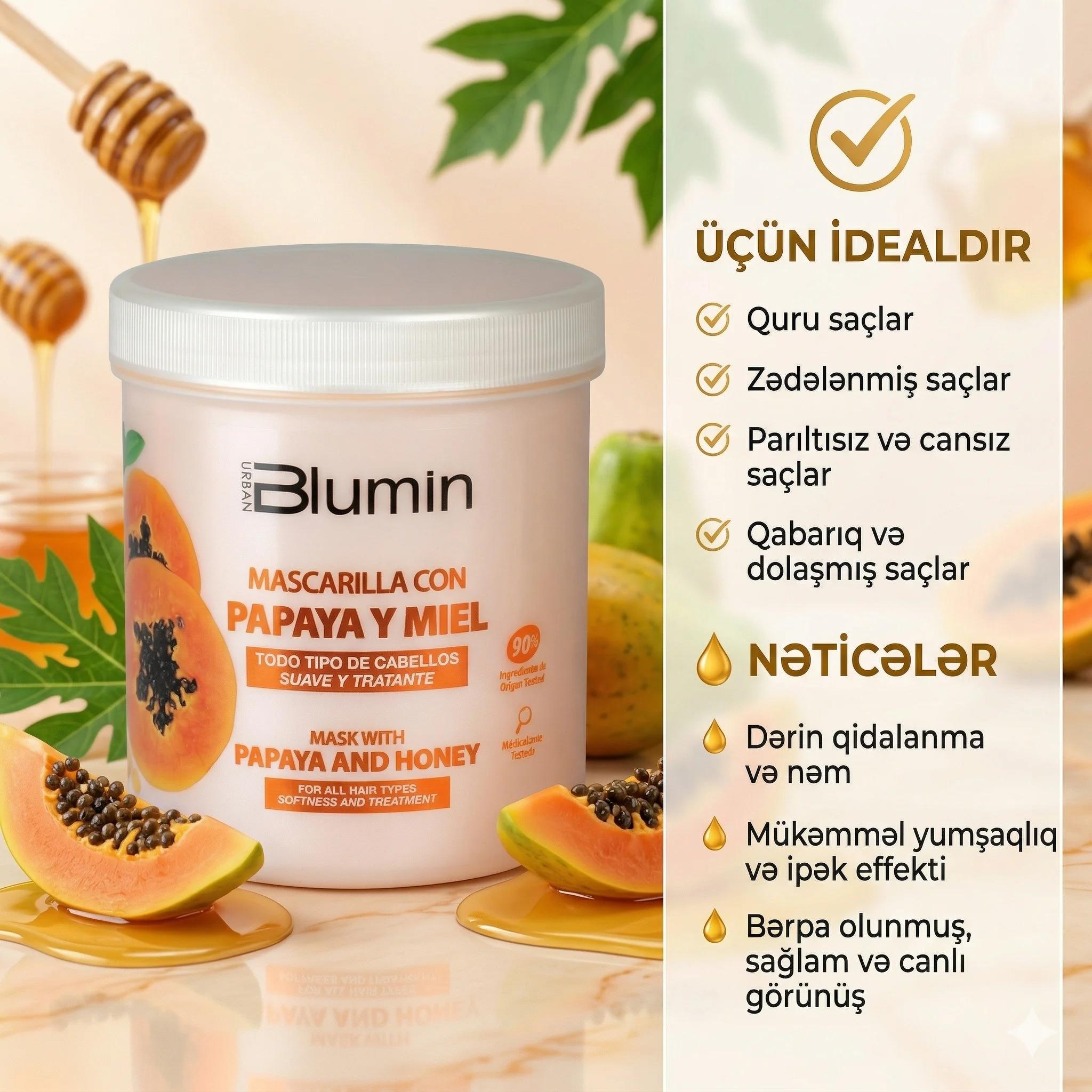 BLUMIN  Mask with Papaya and Honey 700ml - миниатюра 4
