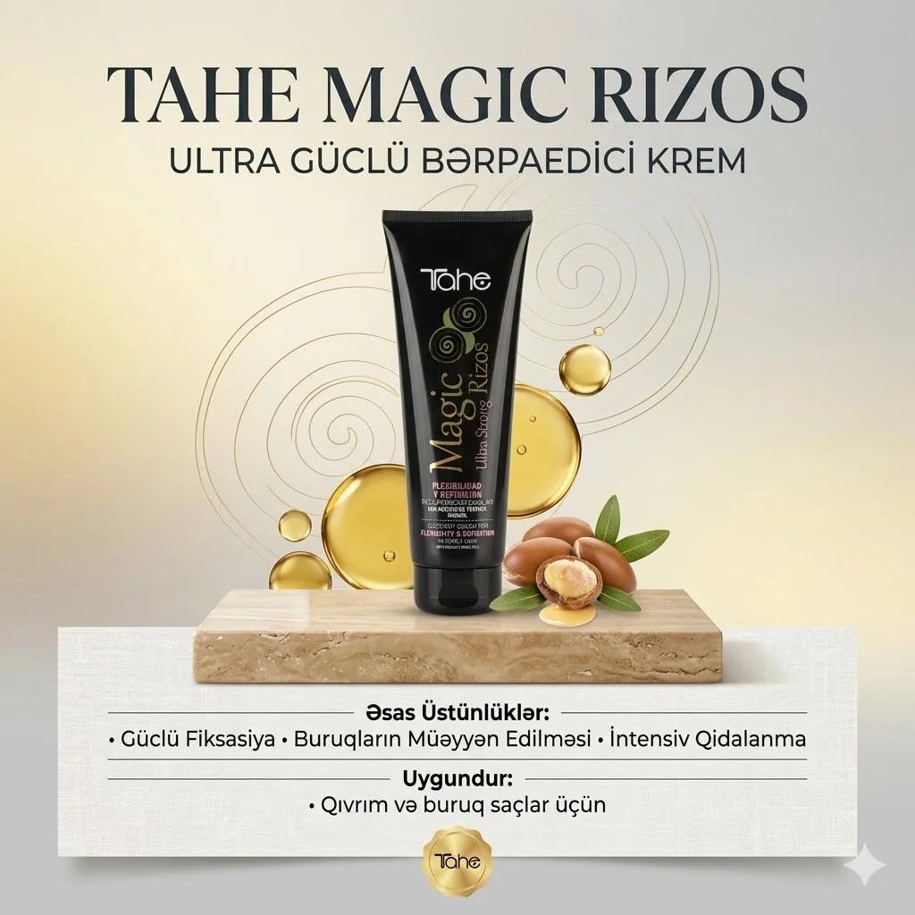 Tahe Magic Rizos Recovery Cream in curly hair 250ml - миниатюра 2