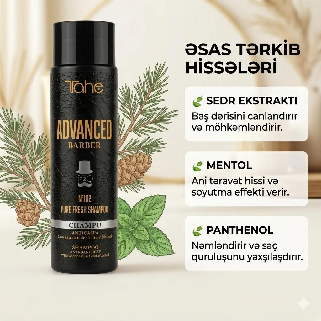 Tahe Advanced Barber Anti-Dandruff №102 Smp - 300 ml - миниатюра 3