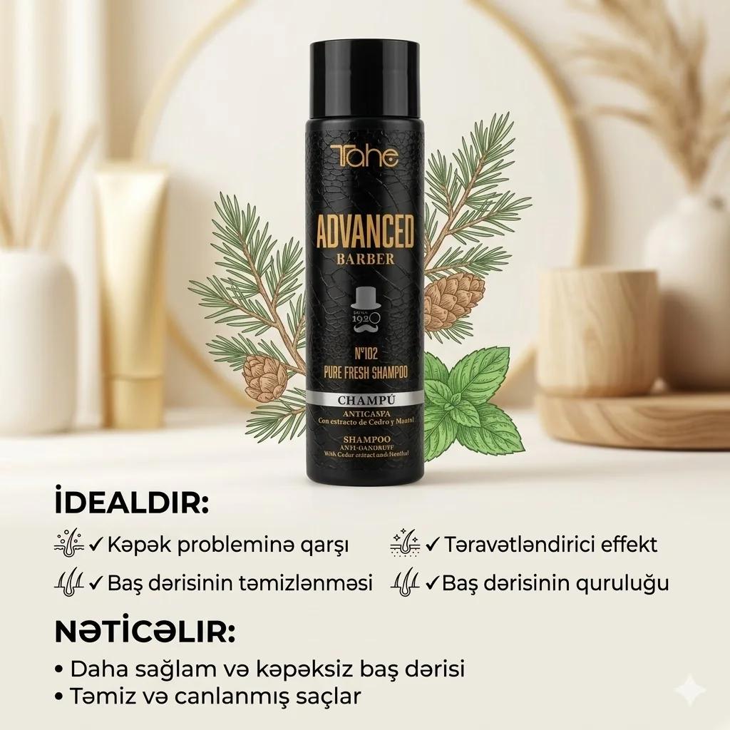 Tahe Advanced Barber Anti-Dandruff №102 Smp - 300 ml - миниатюра 4