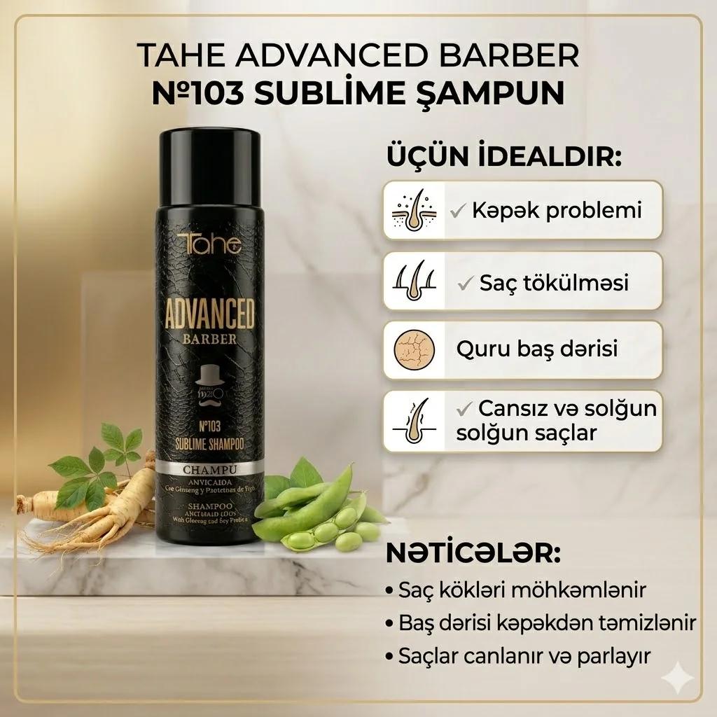 Tahe Barber №103 Shampoo 300ml - миниатюра 4