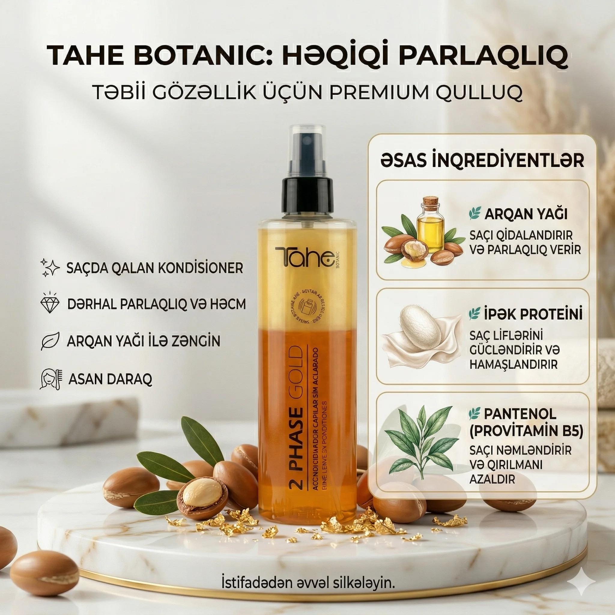 Tahe 2 Phase Gold Spray  300ml - миниатюра 3