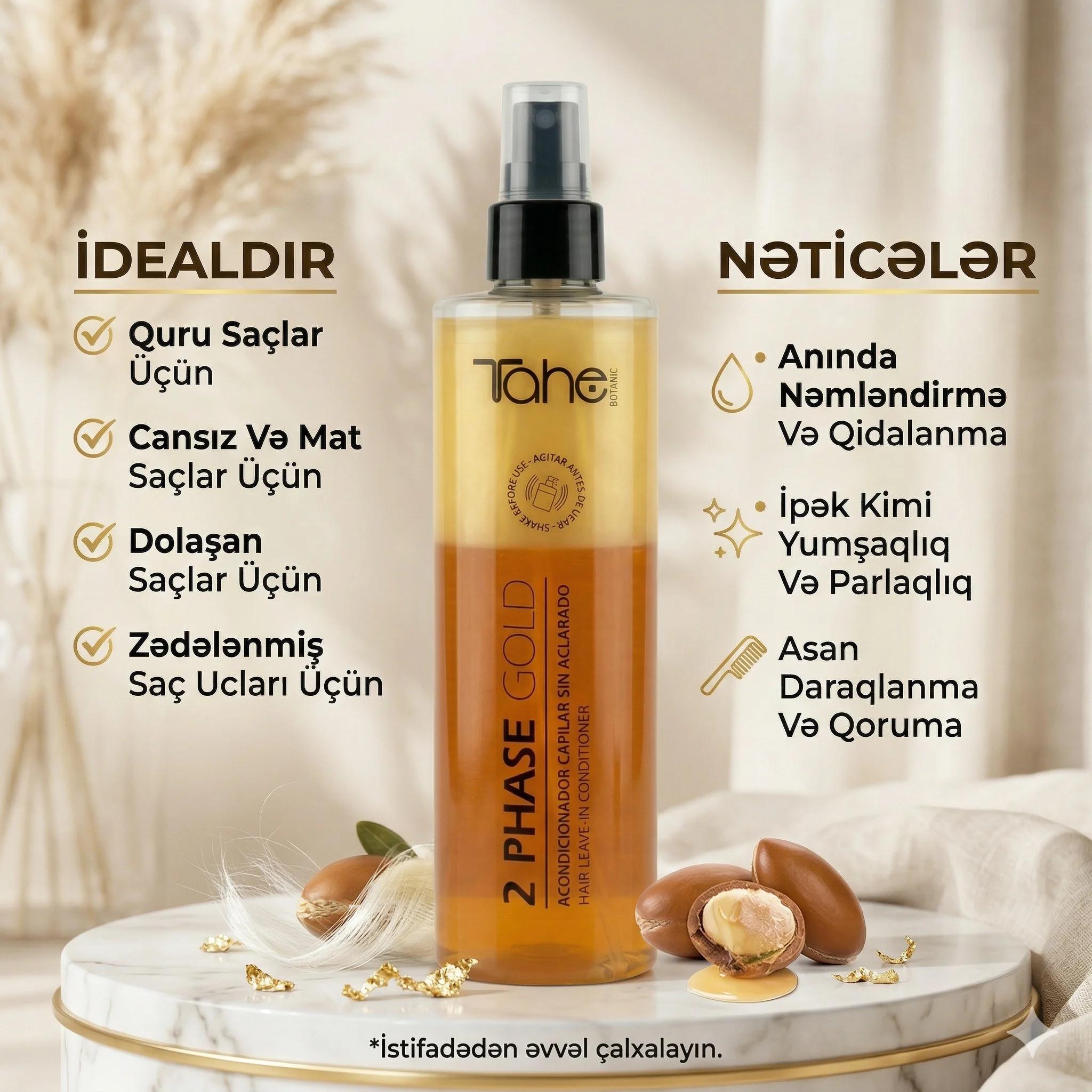 Tahe 2 Phase Gold Spray  300ml - миниатюра 4