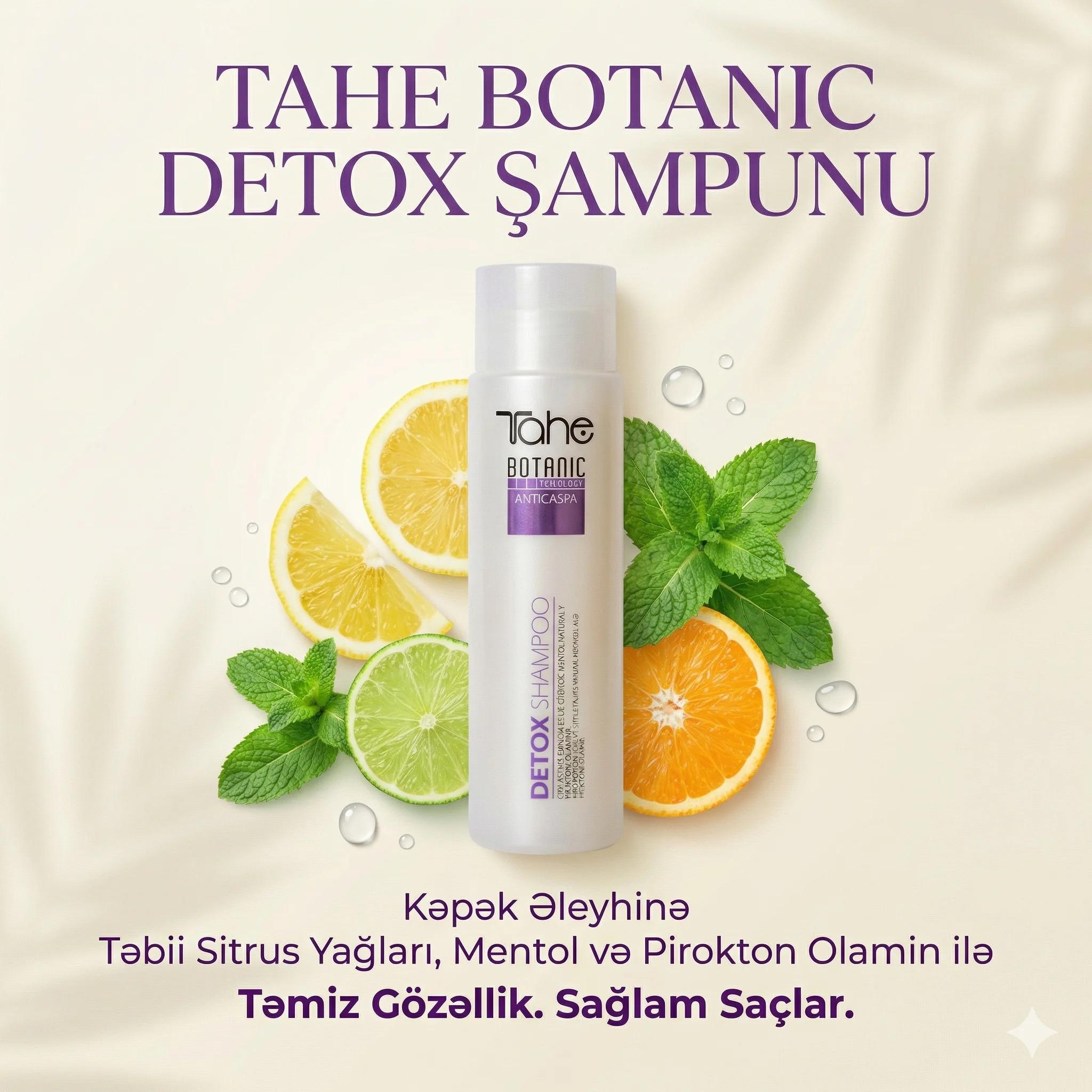 Tahe Botanic Anticaspa Detox Shampoo 300ml - миниатюра 2