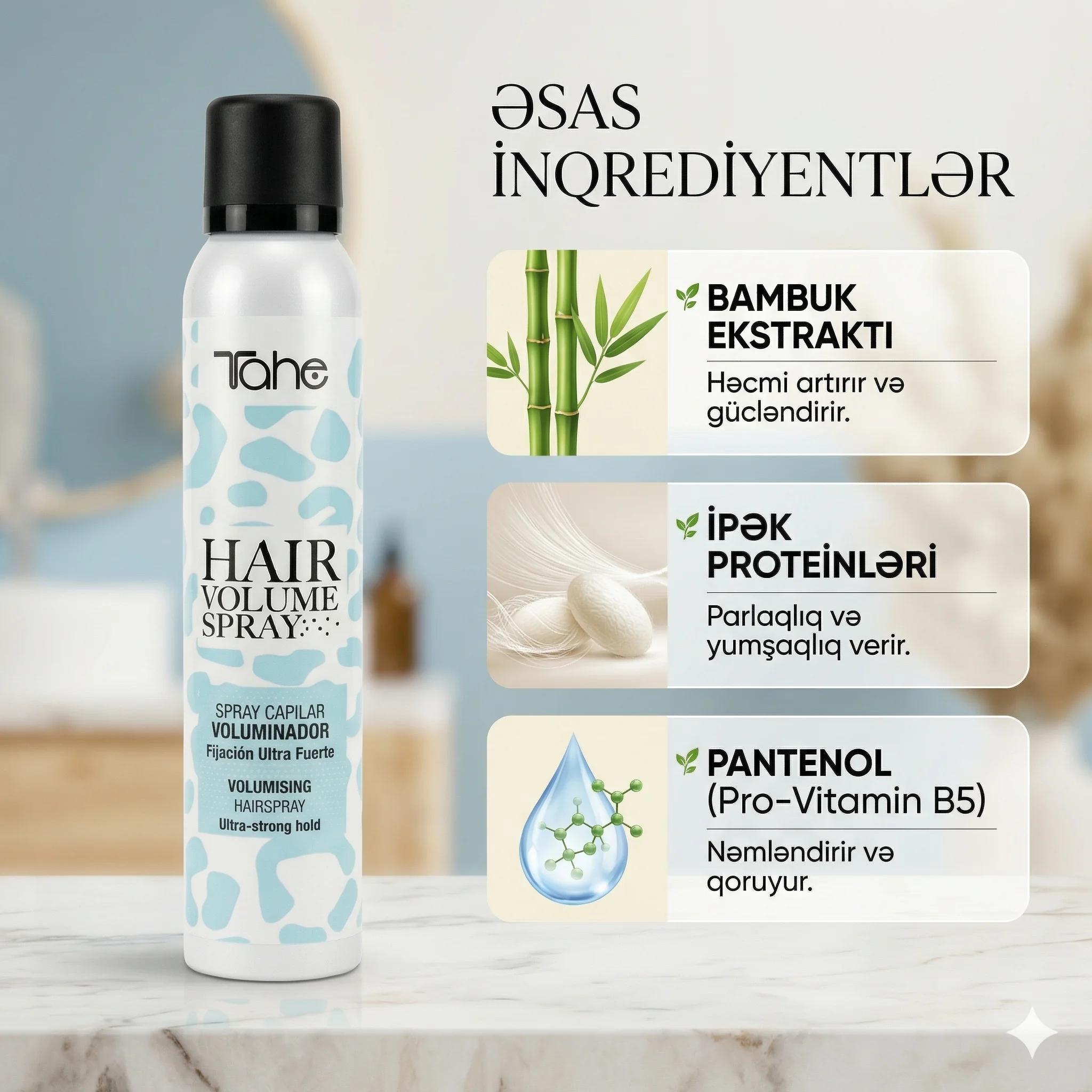 Tahe Hair volume spray 200ml - миниатюра 3