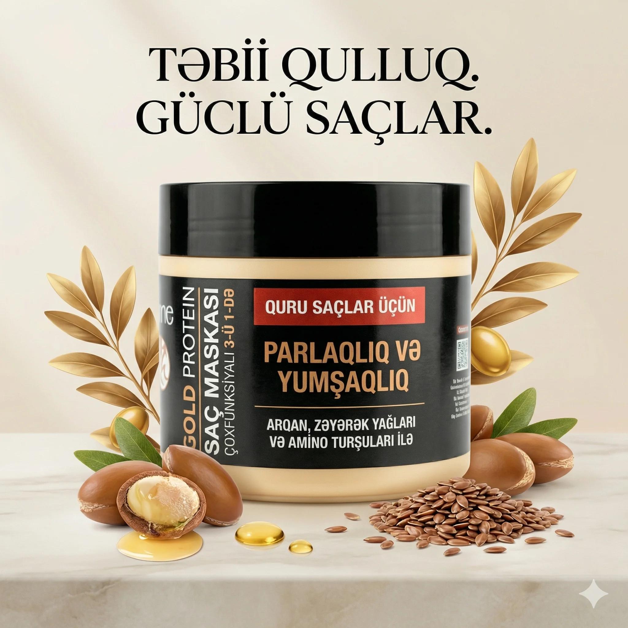 Tahe Gold Protein Mascarilla capilar multifuncional 3in1 400ml - миниатюра 2