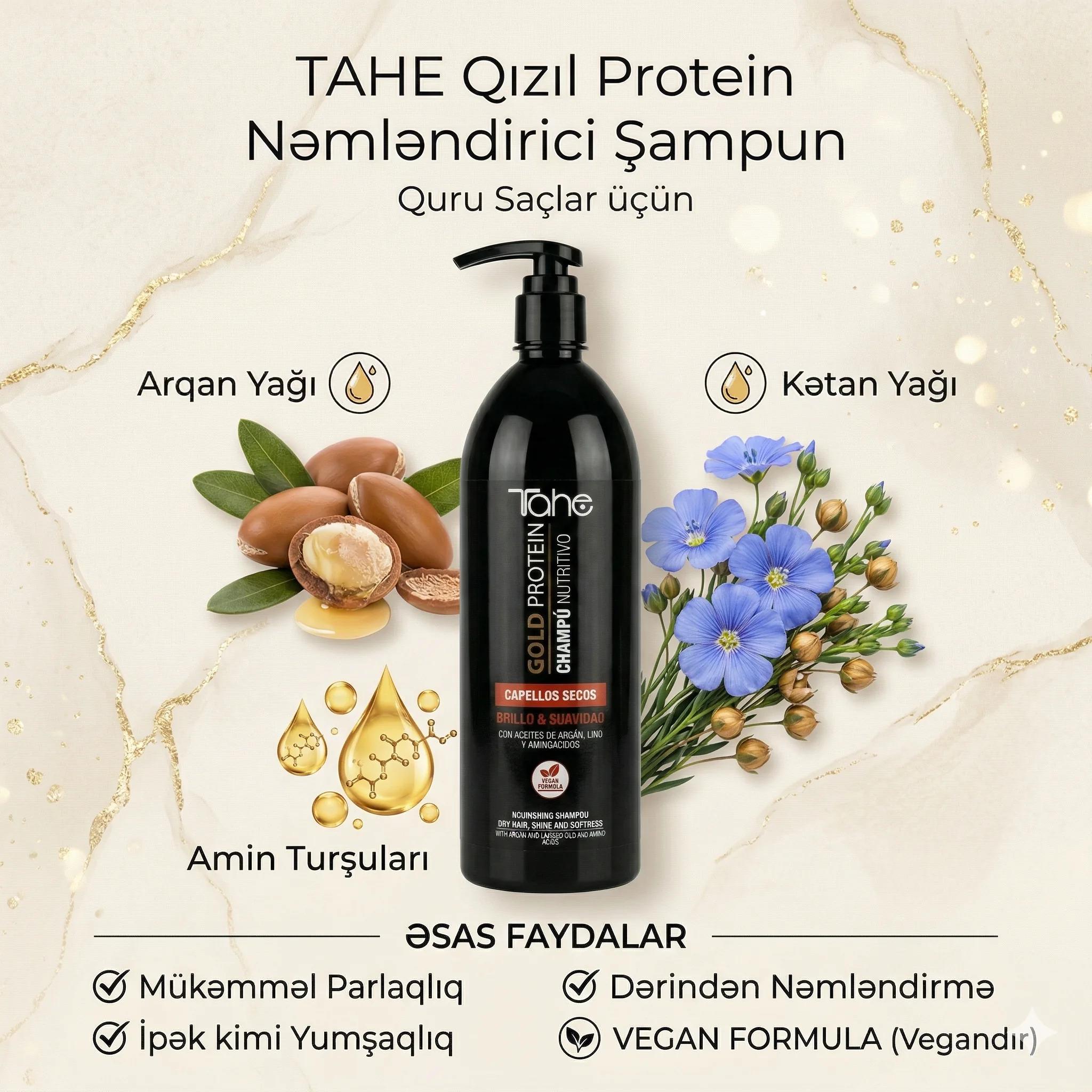Tahe Gold Protein Mask  Multifunctional 3 in 1 1000ml - миниатюра 2