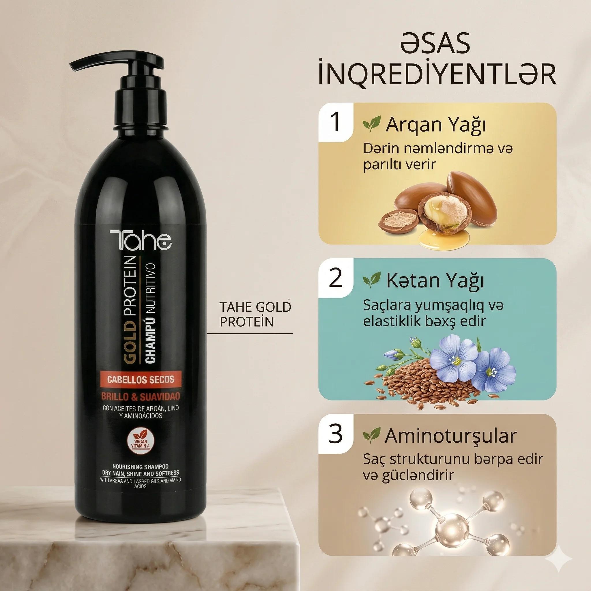 Tahe Nourishing Shampoo 1000ml - миниатюра 3