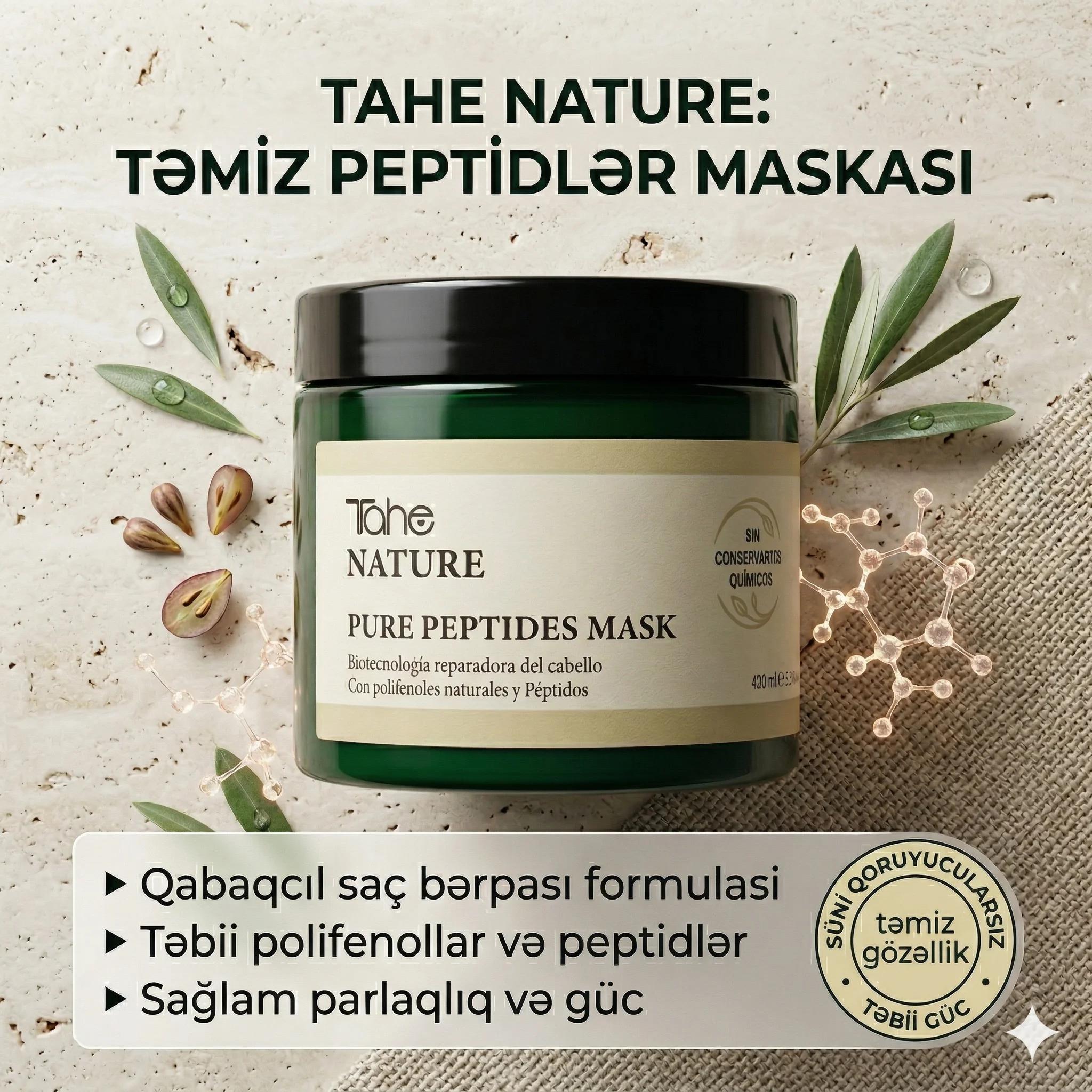 Tahe Nature Pure Peptides Mask 400ml - миниатюра 2