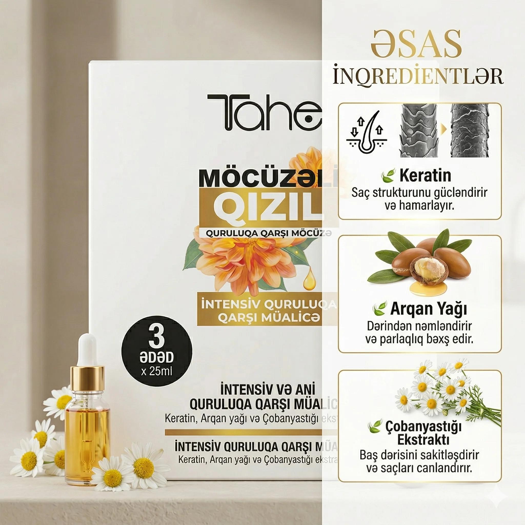 MIRACLE GOLD ANTI FRIZZ-TRATAMIENTO CONCENTRADO 3 x 25ML - миниатюра 3