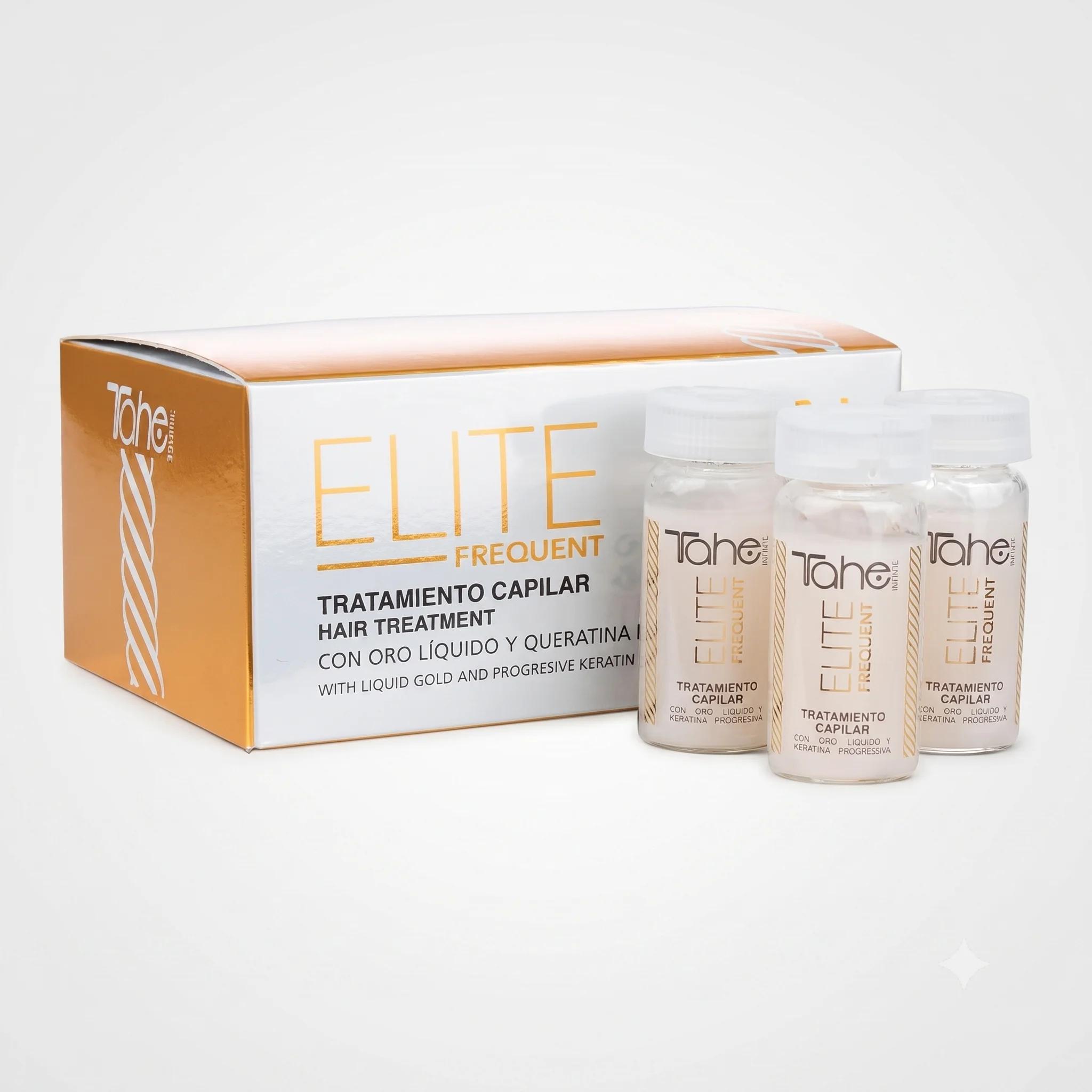 Tahe Elite Frequent Hair Treatment with Liquid Gold and Progressive Keratin, 5 x 10 ml - изображение 1