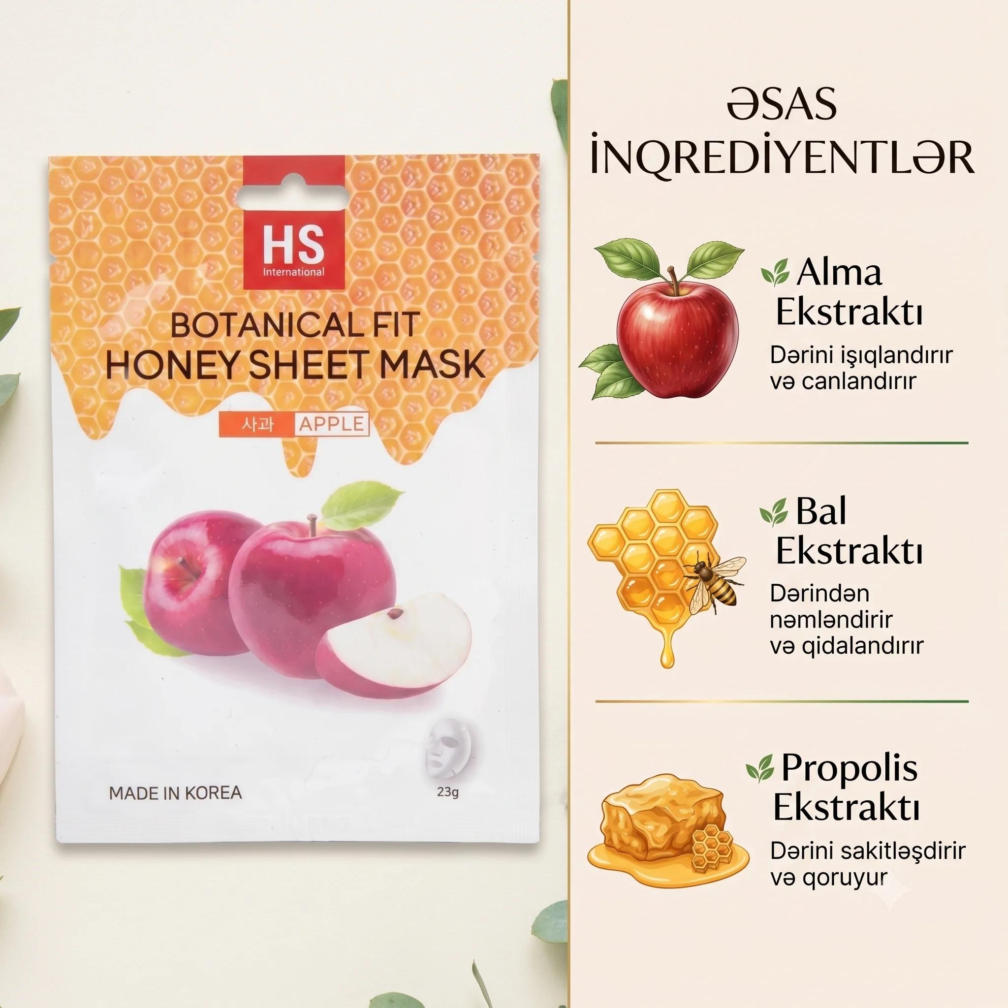 Parça maska HS International Botanical Fit Bal və Alma ilə 23 q - миниатюра 3