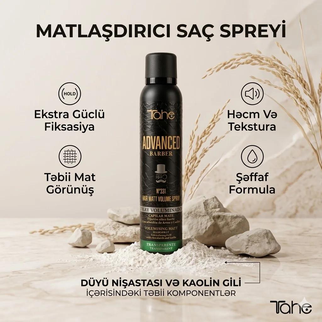 A.BARBER-Nº331 HAIR MATT VOLUME SPRAY 200ML - TRANSPARENTE - изображение 1